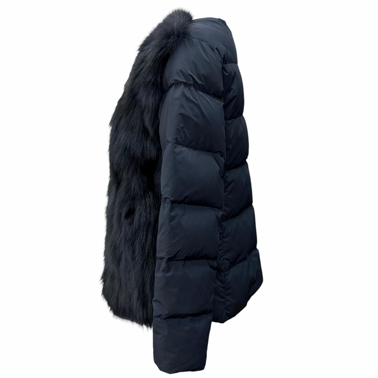 Max Mara Max Mara Weekend MaxMara Down Fox Fur Jacket Textile Outerwear DUTY FREE for USA Size ONE SIZE - 2 Thumbnail