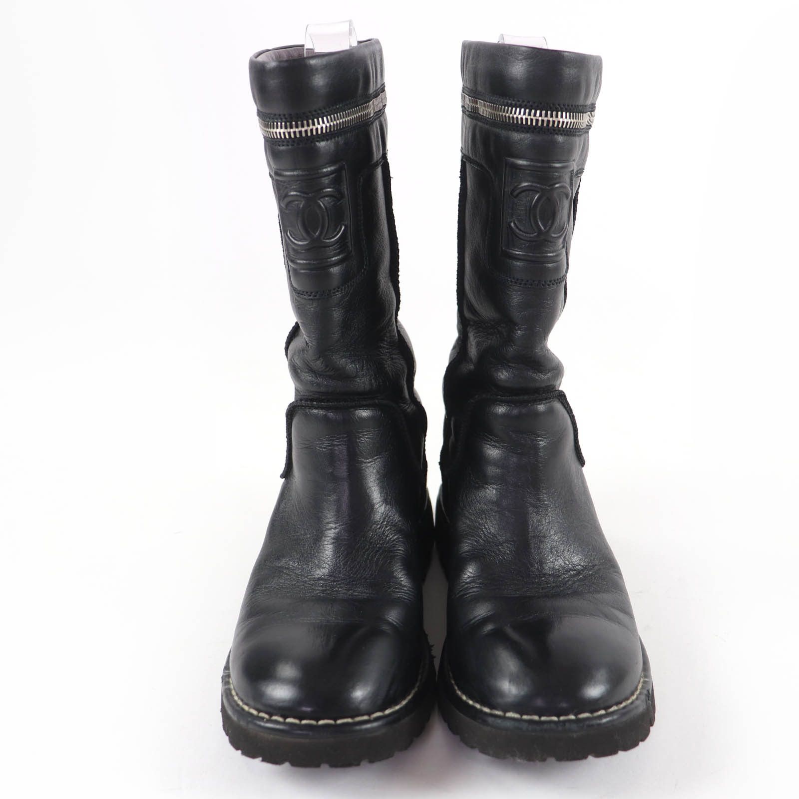 Chanel Chanel Chanel Coco Cocoon Leather Short Boots Leather Shoes G26537 DUTY FREE for USA Size ONE SIZE - 3 Thumbnail