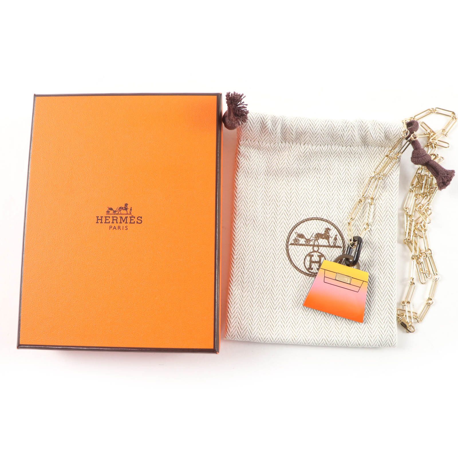 Hermes Hermes Hermes Marokinje GM Buffalo Horn Necklace Plant-based Necklace DUTY FREE for USA Size ONE SIZE - 2 Thumbnail