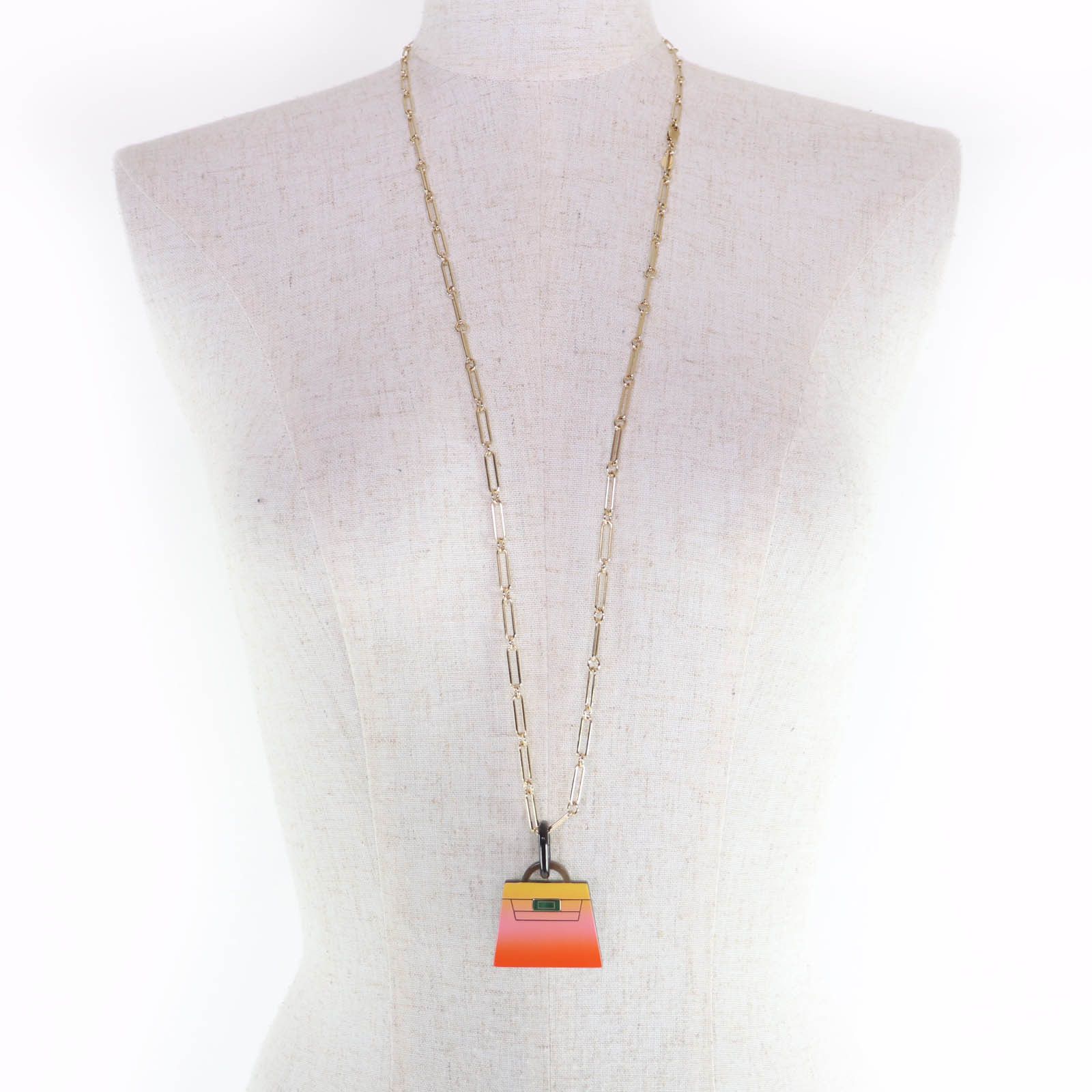 Hermes Hermes Hermes Marokinje GM Buffalo Horn Necklace Plant-based Necklace DUTY FREE for USA Size ONE SIZE - 4 Thumbnail