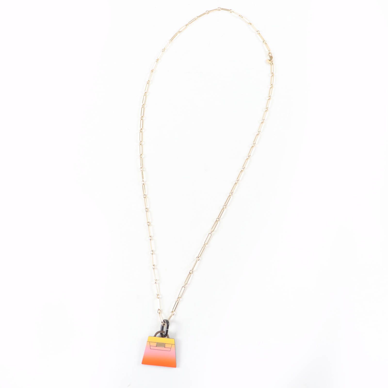 Hermes Hermes Hermes Marokinje GM Buffalo Horn Necklace Plant-based Necklace DUTY FREE for USA Size ONE SIZE - 3 Thumbnail
