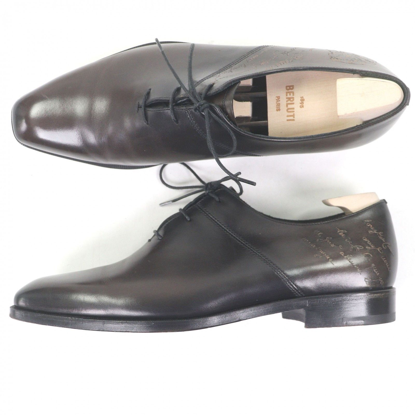Berluti Berluti Berluti Alessandro Calligraphy Leather Oxford Shoes Leather Shoes DUTY FREE for USA Size ONE SIZE - 3 Thumbnail
