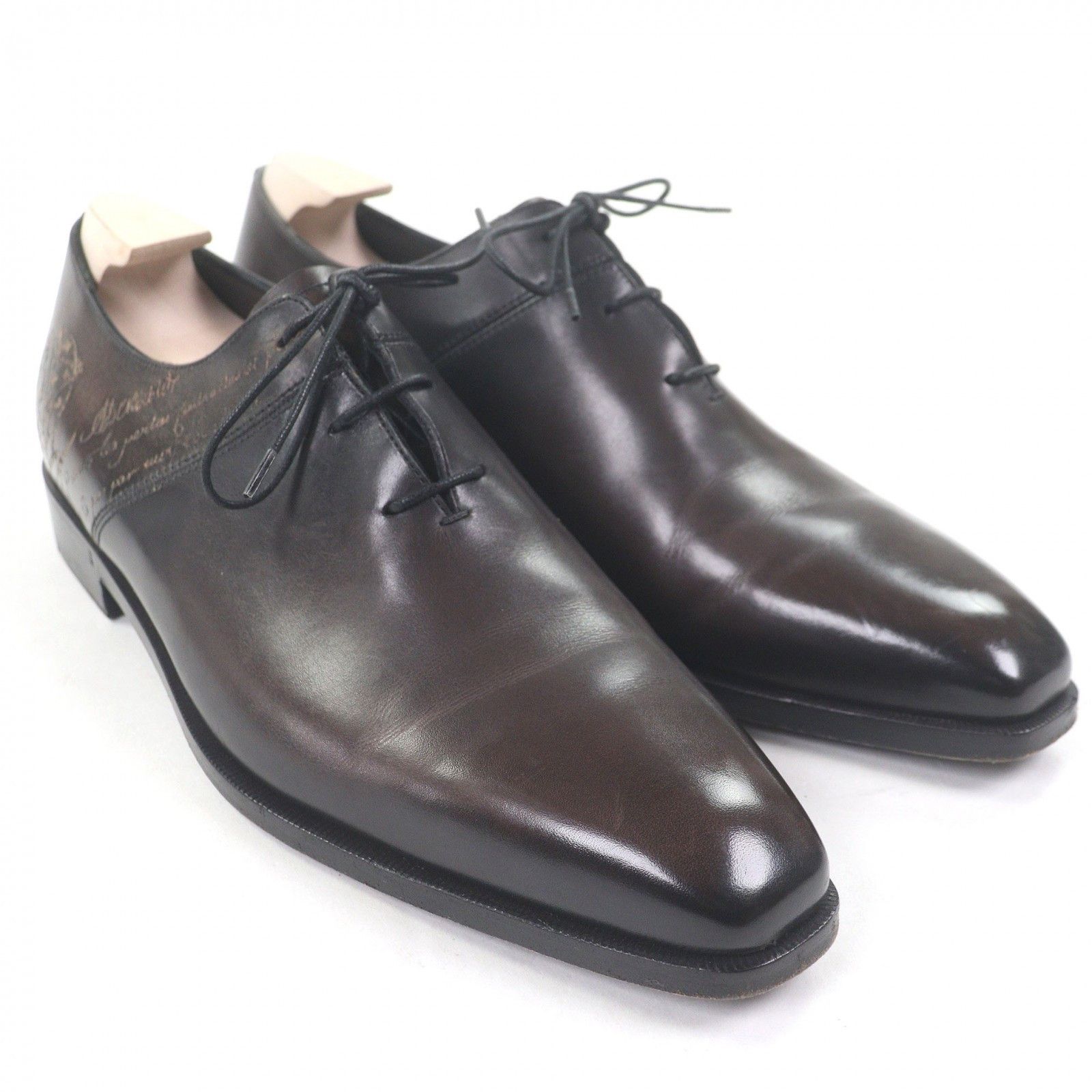 Berluti Berluti Berluti Alessandro Calligraphy Leather Oxford Shoes Leather Shoes DUTY FREE for USA Size ONE SIZE - 2 Thumbnail