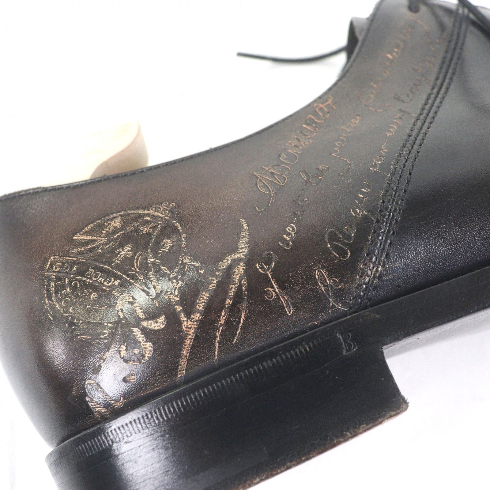 Berluti Berluti Berluti Alessandro Calligraphy Leather Oxford Shoes Leather Shoes DUTY FREE for USA Size ONE SIZE - 7 Thumbnail