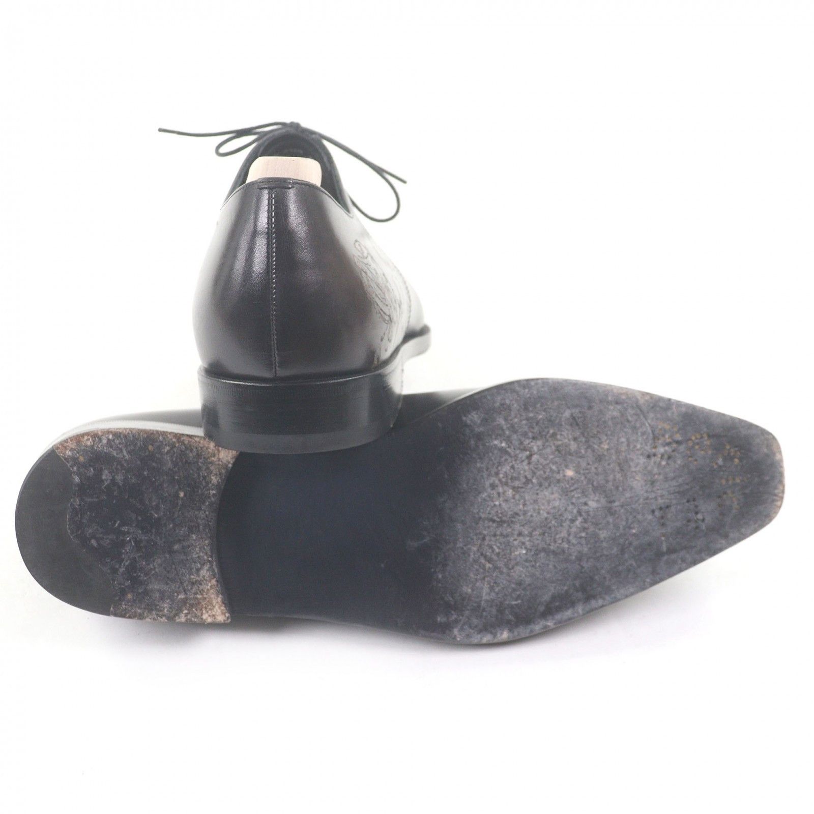 Berluti Berluti Berluti Alessandro Calligraphy Leather Oxford Shoes Leather Shoes DUTY FREE for USA Size ONE SIZE - 4 Thumbnail