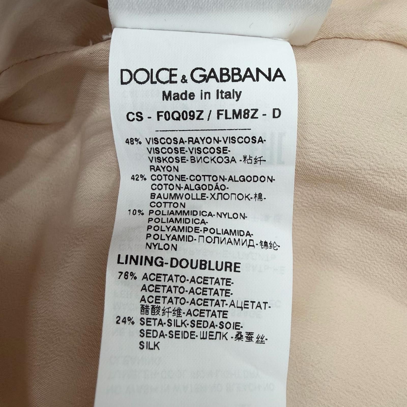 Dolce & Gabbana Dolce & Gabbana Dolce&Gabbana Coat Textile Outerwear DUTY FREE for USA Size ONE SIZE - 9 Thumbnail