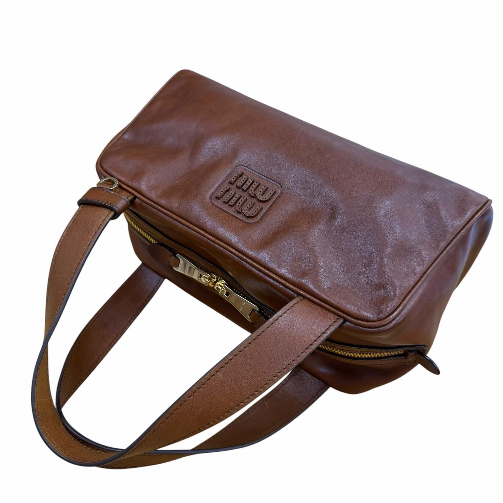Miu Miu Miu Miu Miu Miu Leather Handbag Leather Handbag DUTY FREE for USA Size ONE SIZE - 6 Thumbnail