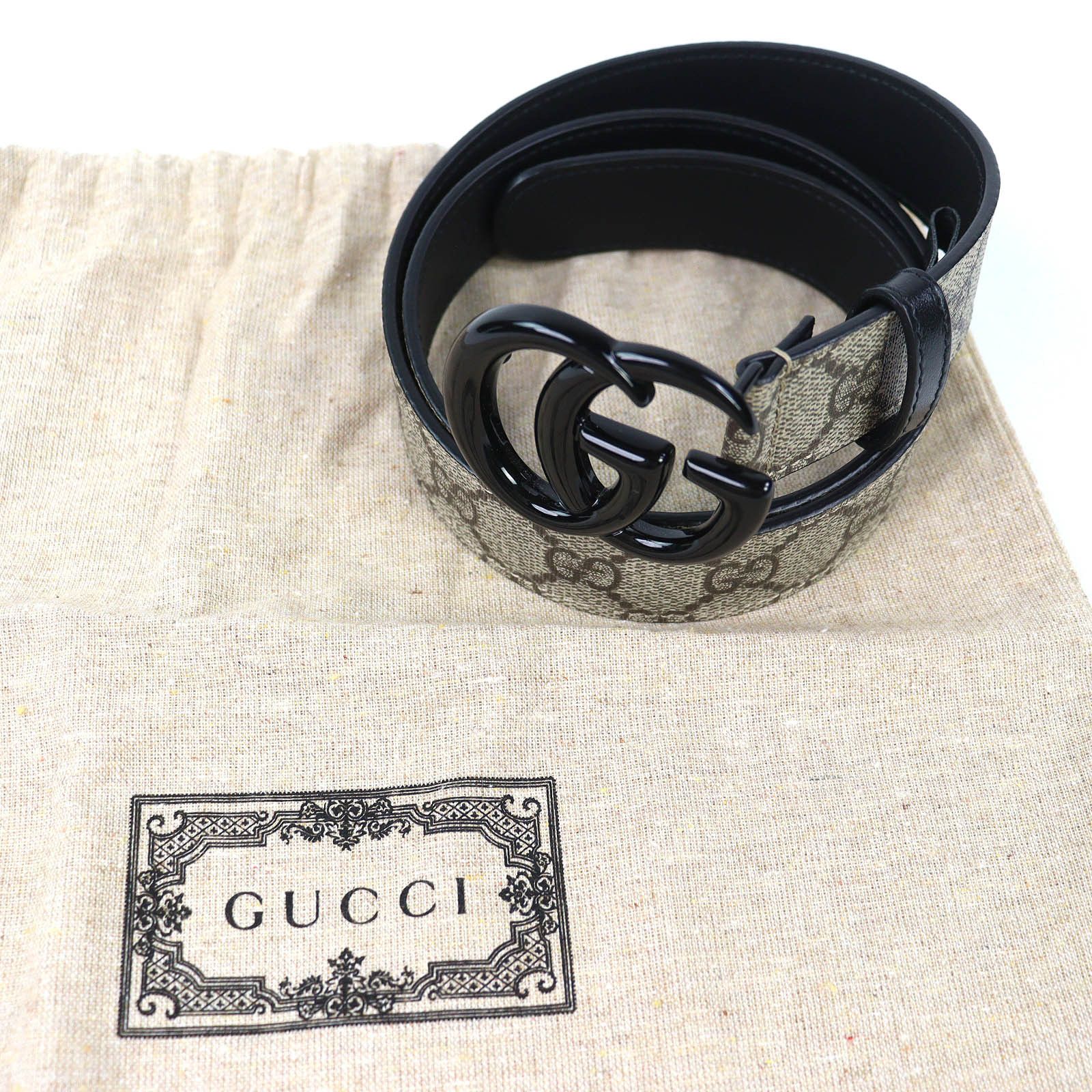 Gucci Gucci Gucci GG Marmont GG Supreme Belt Textile Belt 525040 DUTY FREE for USA Size ONE SIZE - 2 Thumbnail