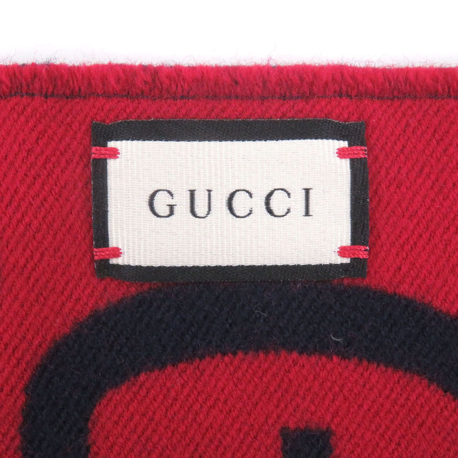 Gucci Gucci Gucci Jumbo GG Jacquard Wool Silk Scarf Textile Scarf DUTY FREE for USA Size ONE SIZE - 6 Thumbnail
