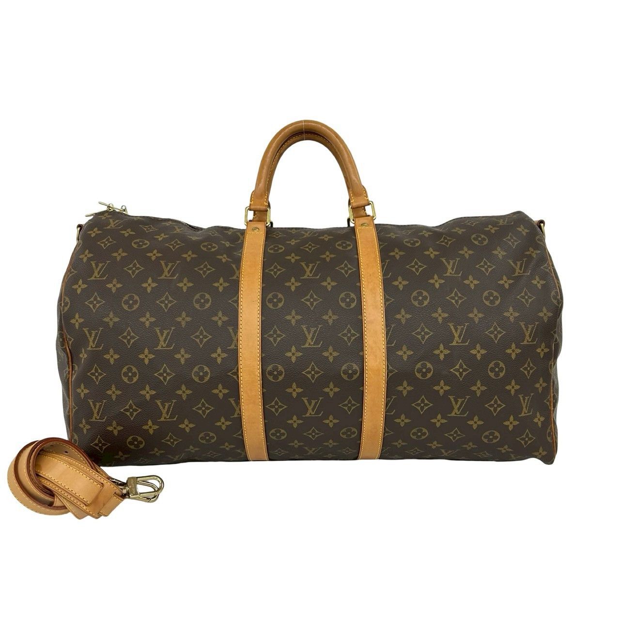 Louis Vuitton Louis Vuitton Louis Vuitton Keepall Bandouliere Monogram Boston Bag Textile Travel Bag DUTY FREE for USA Size ONE SIZE - 2 Thumbnail