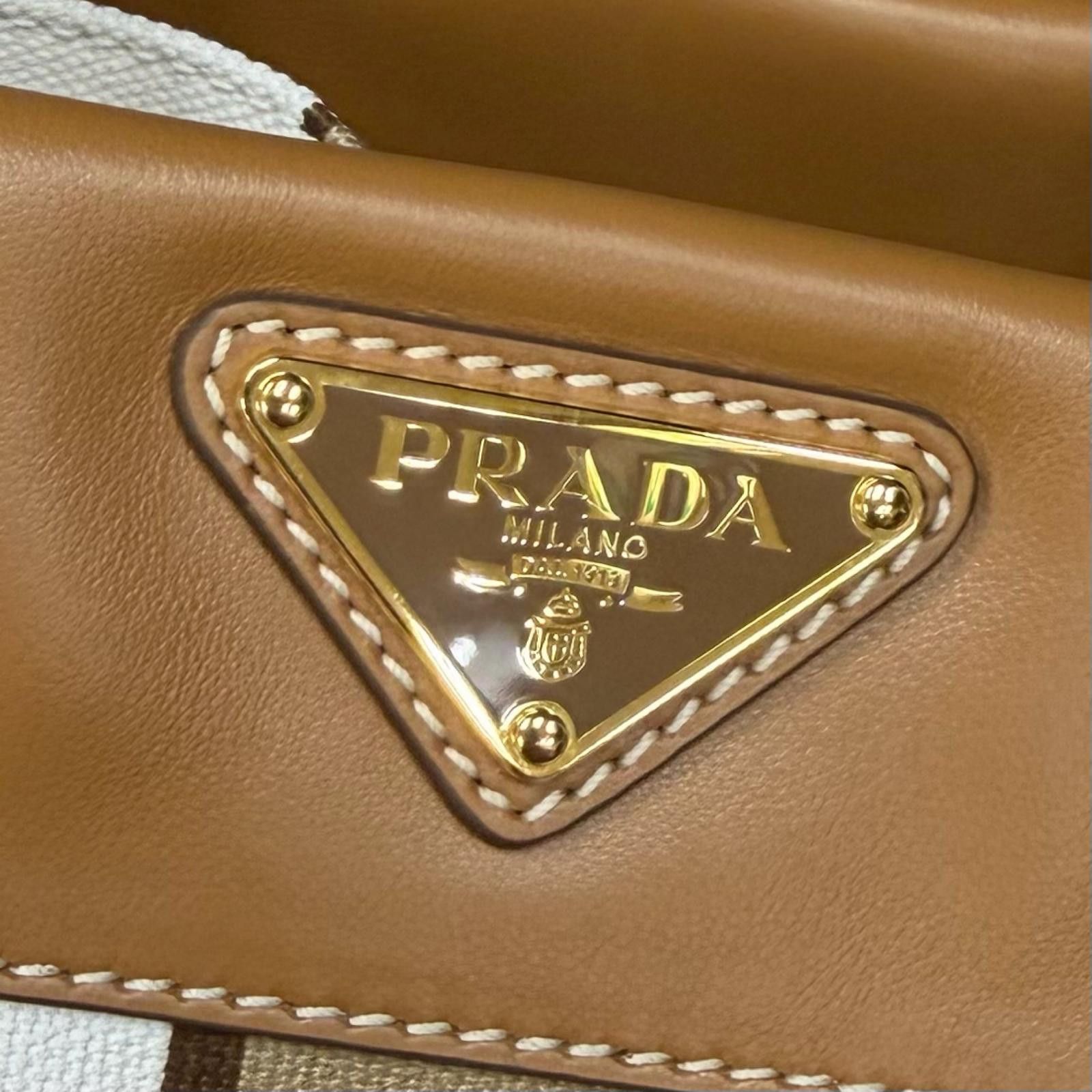 Prada Prada Prada Canvas Tote Bag Textile Tote Bag 1BG561 DUTY FREE for USA Size ONE SIZE - 11 Thumbnail