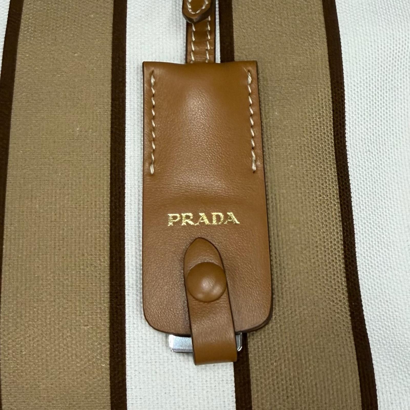 Prada Prada Prada Canvas Tote Bag Textile Tote Bag 1BG561 DUTY FREE for USA Size ONE SIZE - 10 Thumbnail