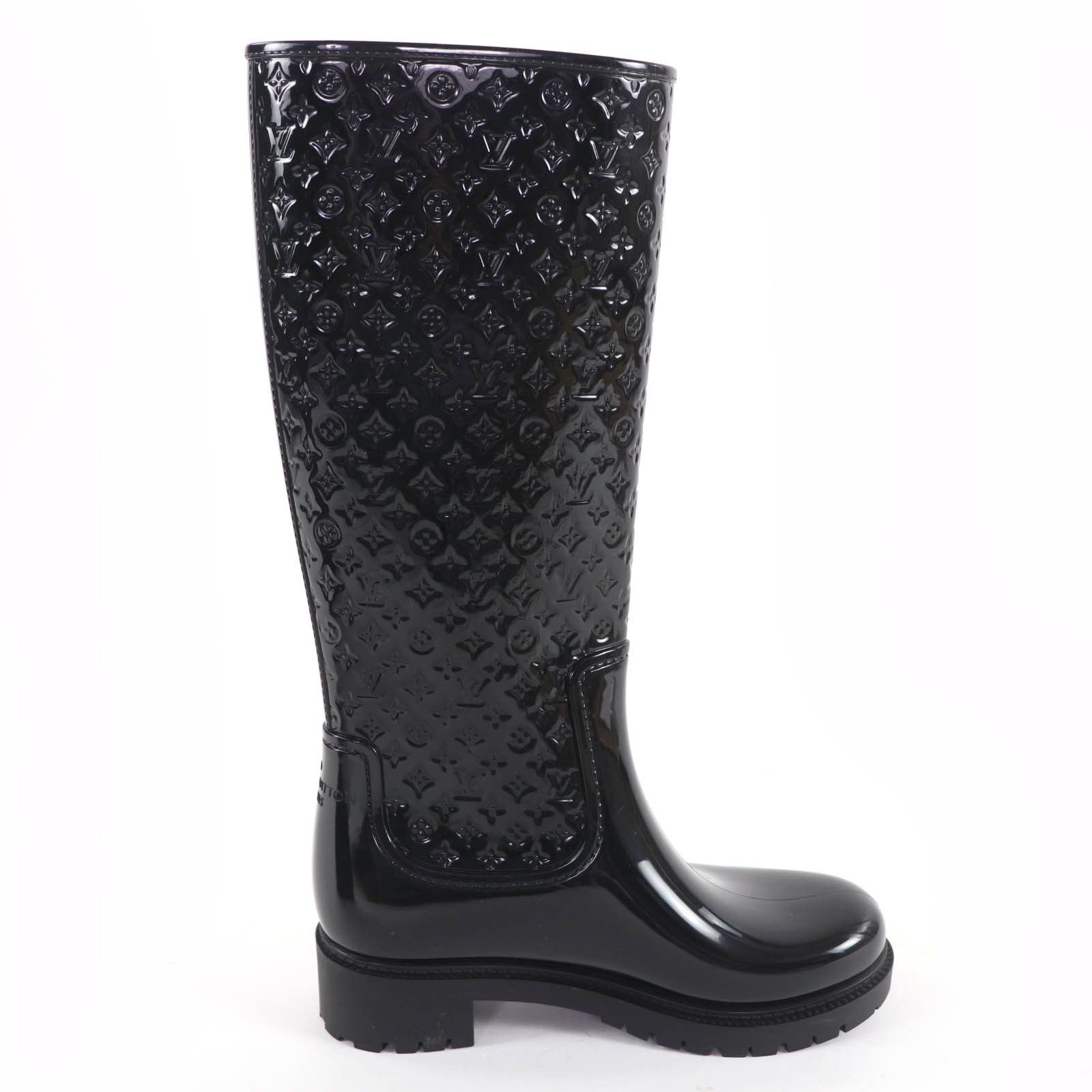 Louis Vuitton Louis Vuitton Louis Vuitton Splash Line Monogram Rubber Boots Plastic / Synthetic Shoes DUTY FREE for USA Size ONE SIZE - 5 Thumbnail