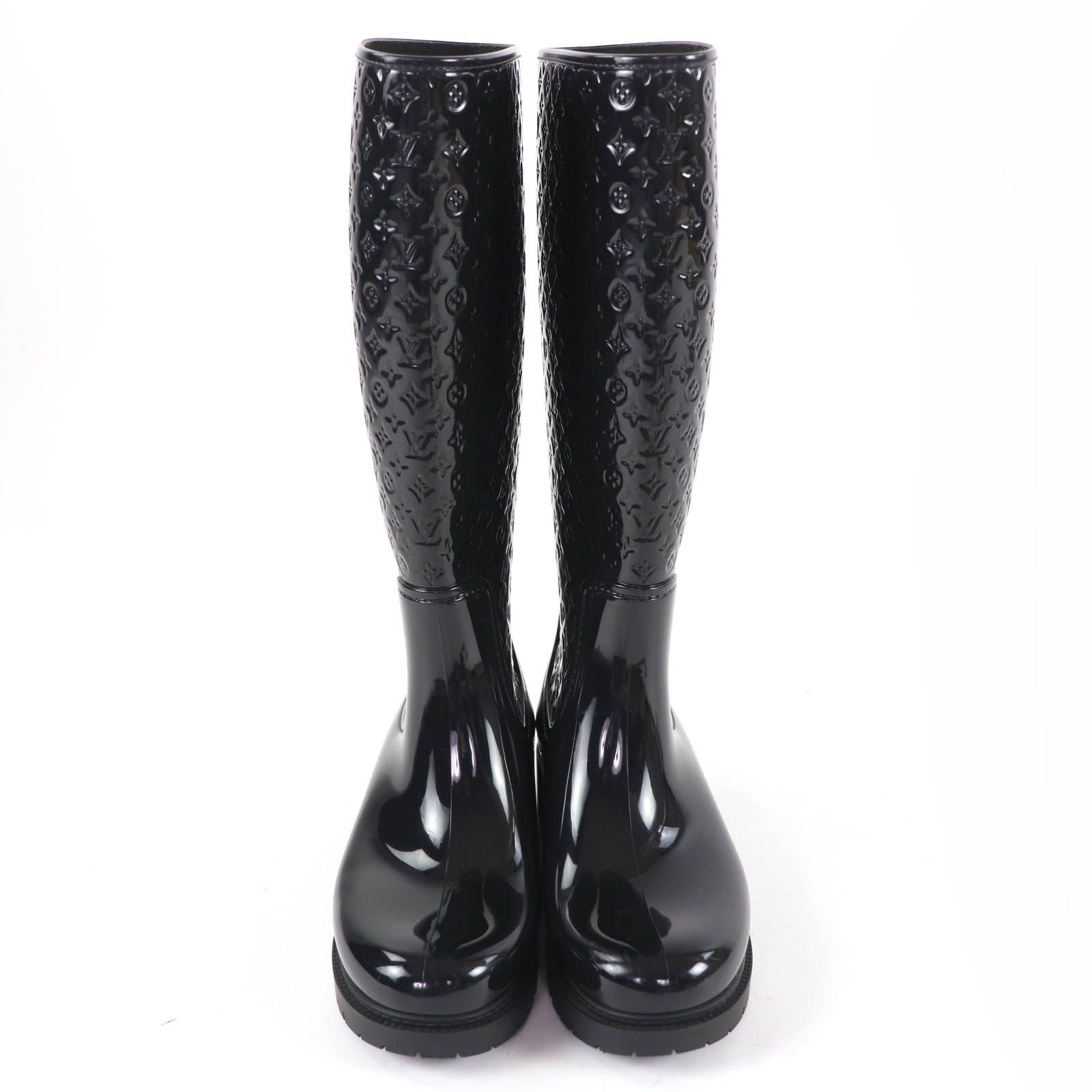 Louis Vuitton Louis Vuitton Louis Vuitton Splash Line Monogram Rubber Boots Plastic / Synthetic Shoes DUTY FREE for USA Size ONE SIZE - 3 Thumbnail