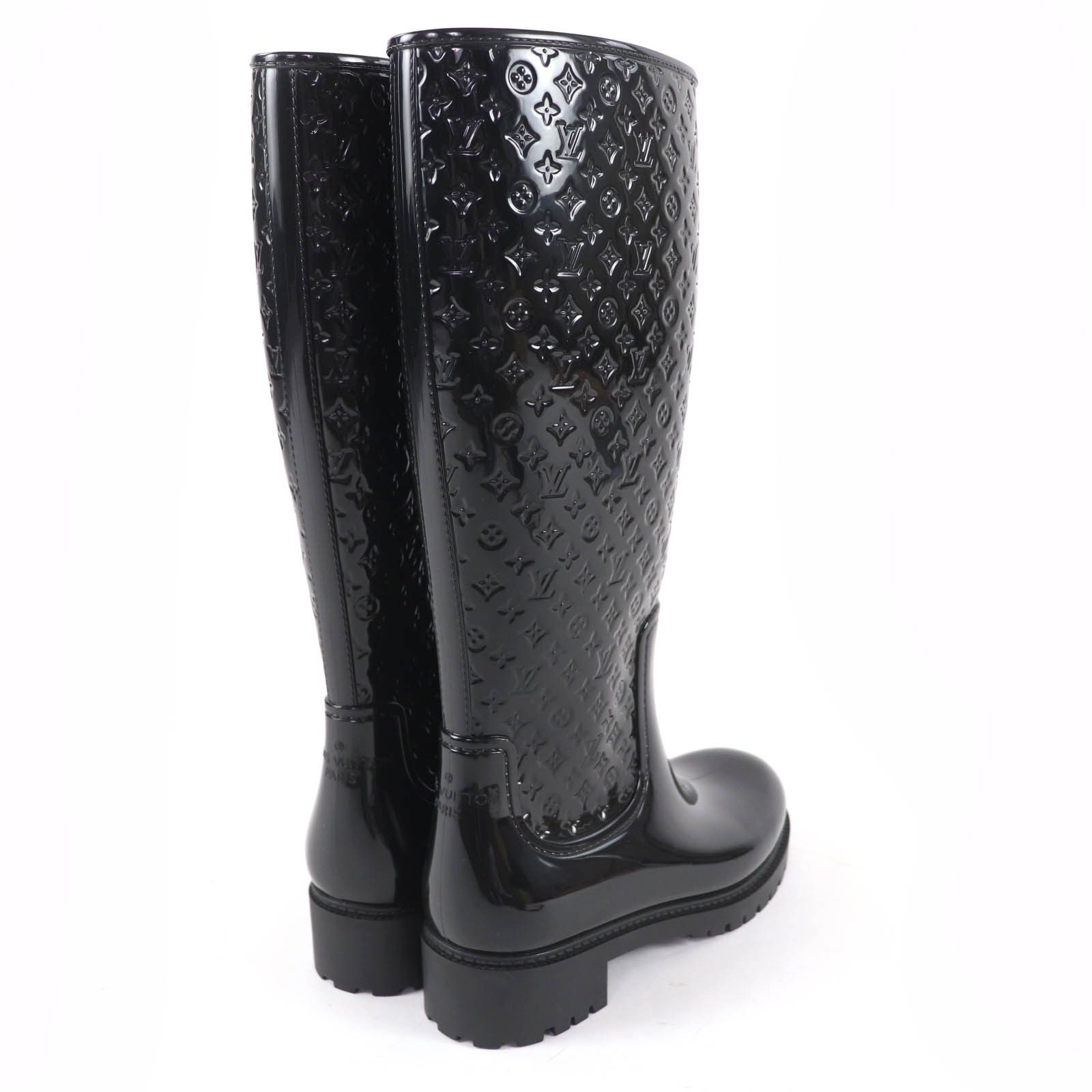 Louis Vuitton Louis Vuitton Louis Vuitton Splash Line Monogram Rubber Boots Plastic / Synthetic Shoes DUTY FREE for USA Size ONE SIZE - 2 Thumbnail