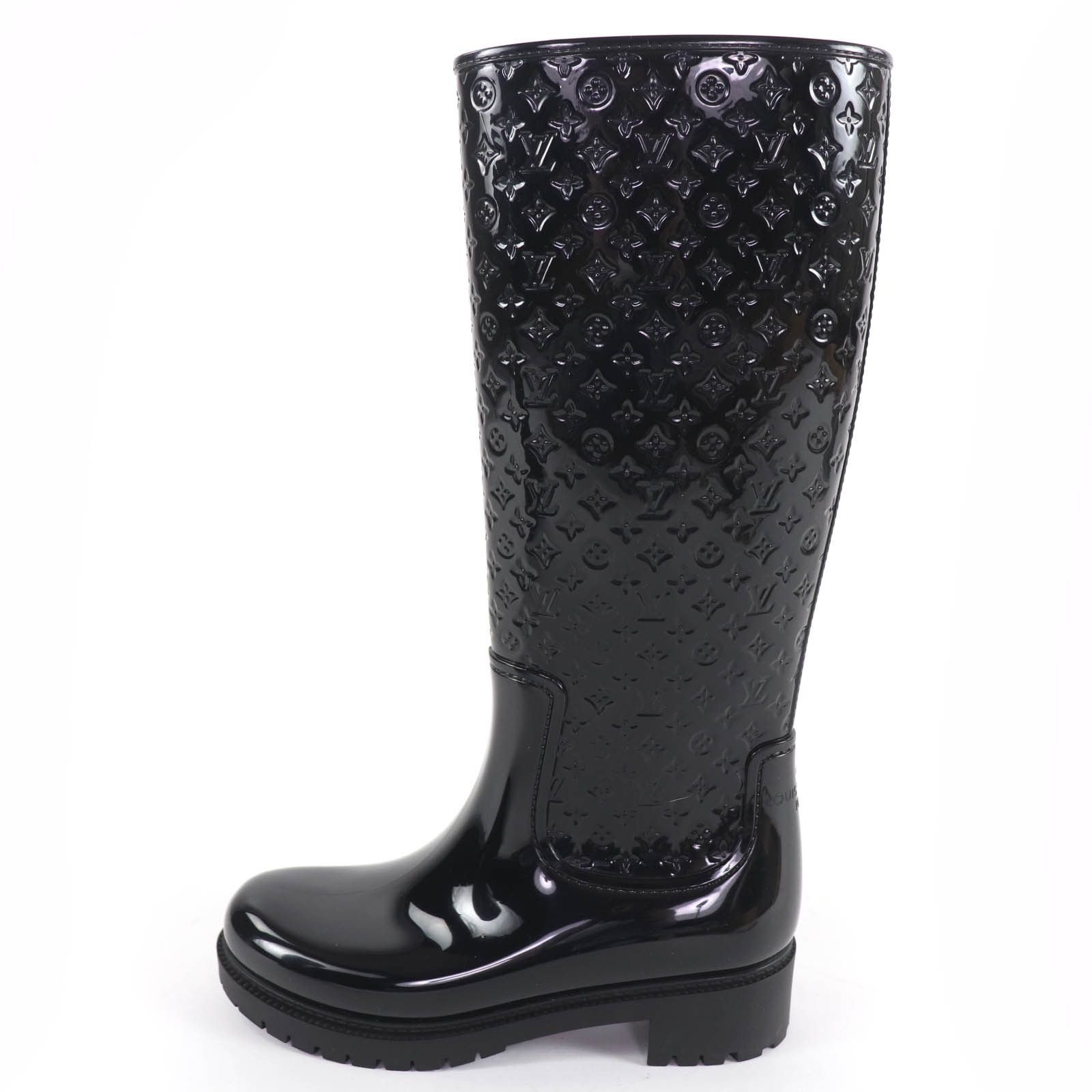 Louis Vuitton Louis Vuitton Louis Vuitton Splash Line Monogram Rubber Boots Plastic / Synthetic Shoes DUTY FREE for USA Size ONE SIZE - 4 Thumbnail
