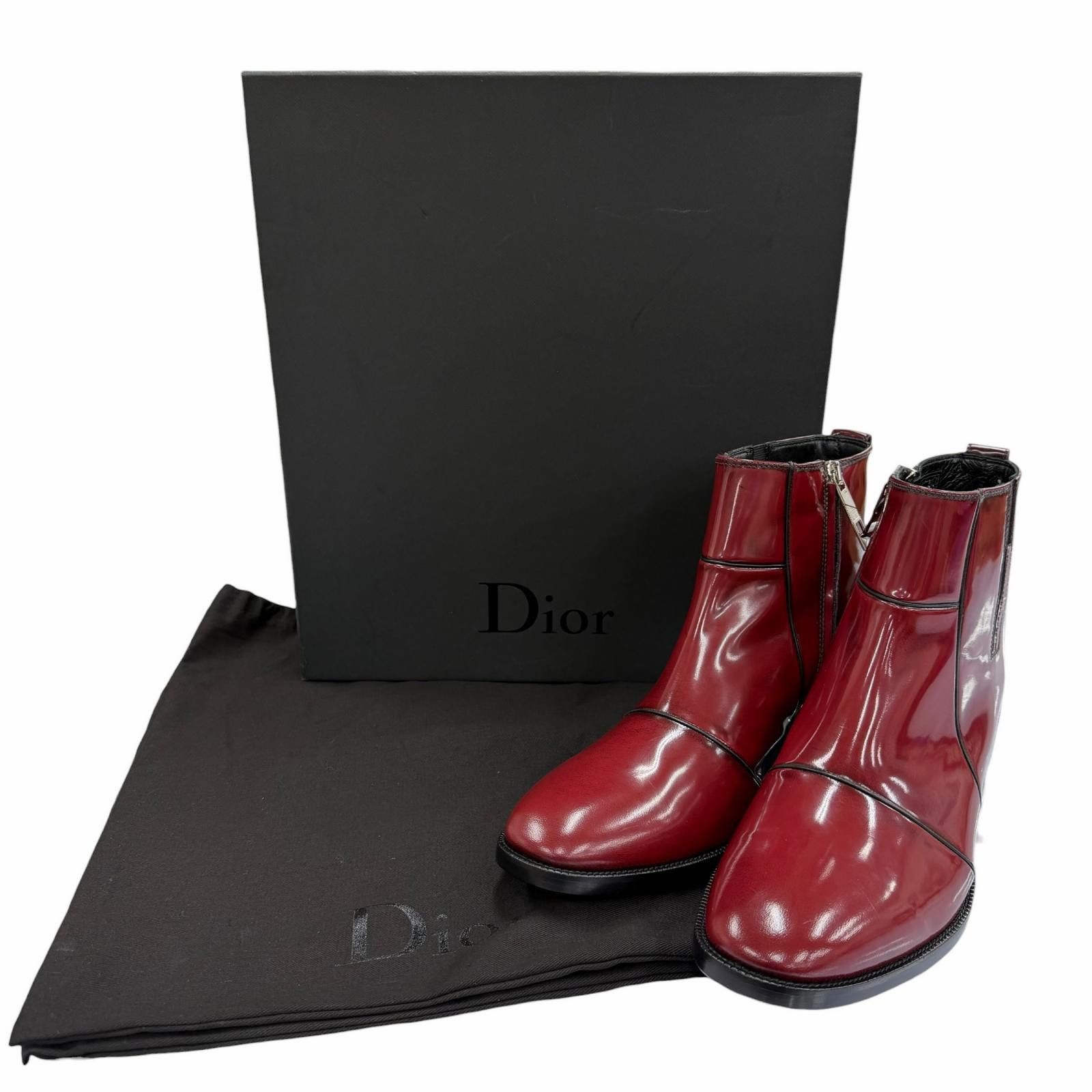 Dior Dior Dior Patent Leather Boots Leather Shoes DUTY FREE for USA Size ONE SIZE - 2 Thumbnail