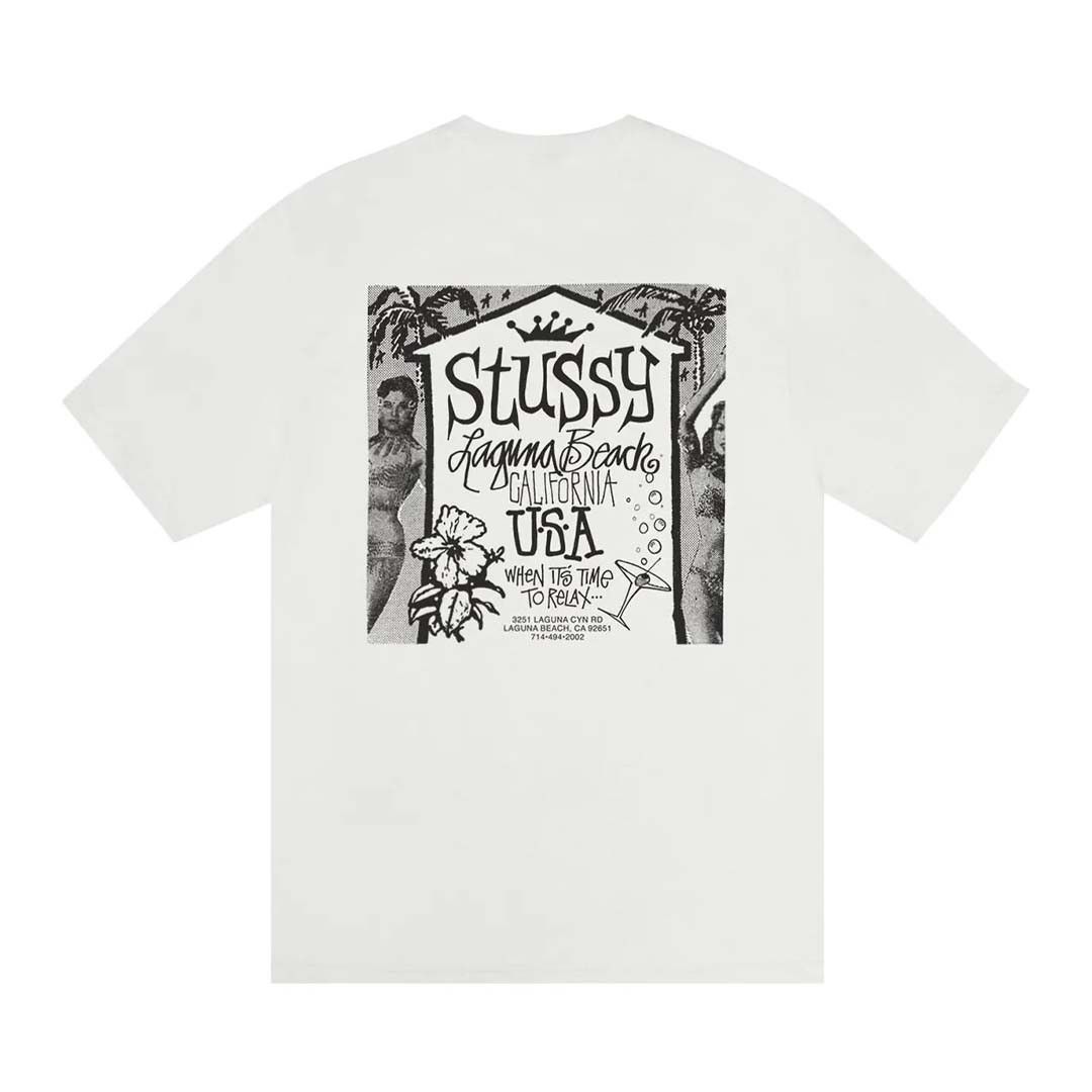 Stussy Beach House White Tee Size US M / EU 48-50 / 2 - 2 Thumbnail