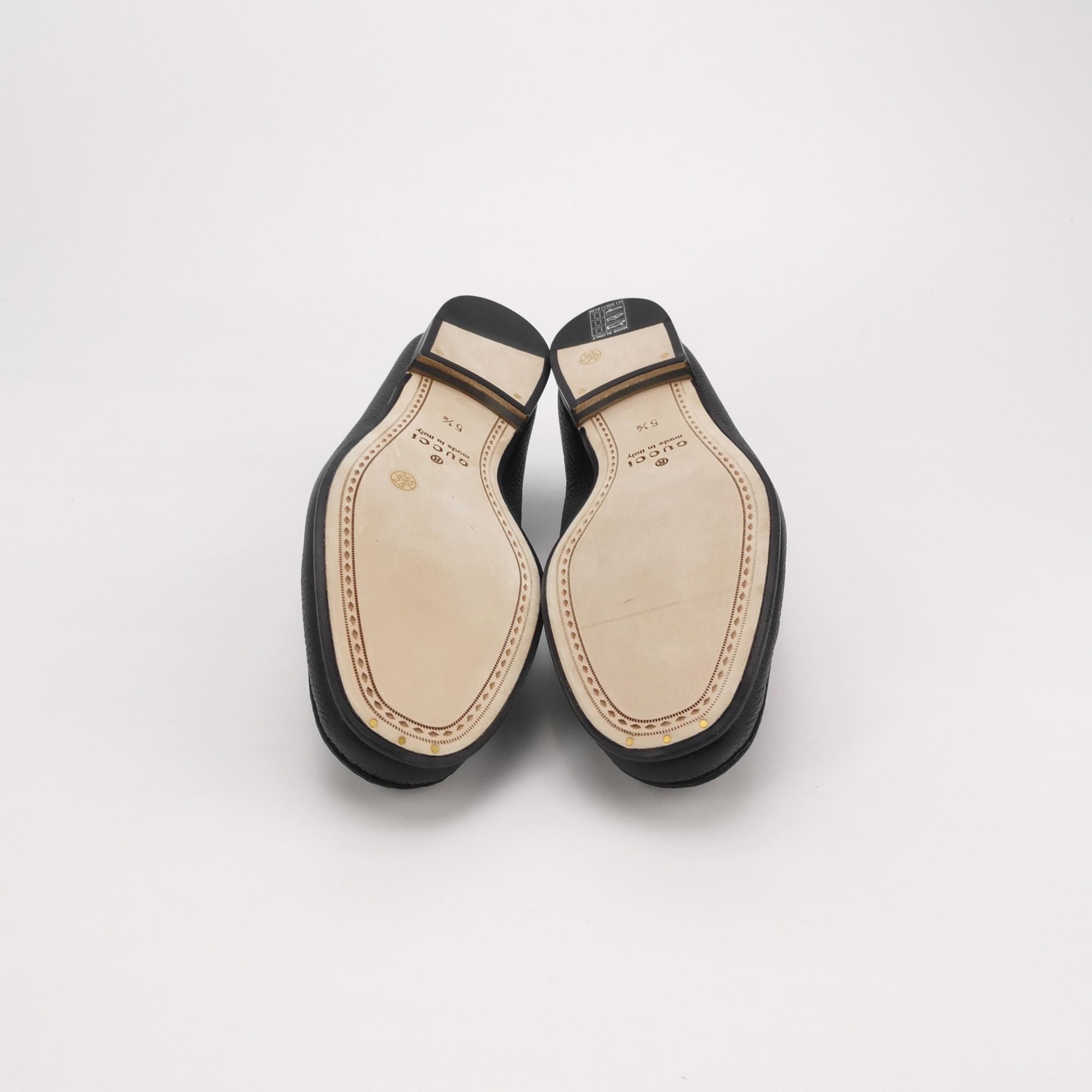 Gucci Gucci Leather Horsebit Loafers Size 39.5 Size US 6 / EU 39 - 6 Thumbnail