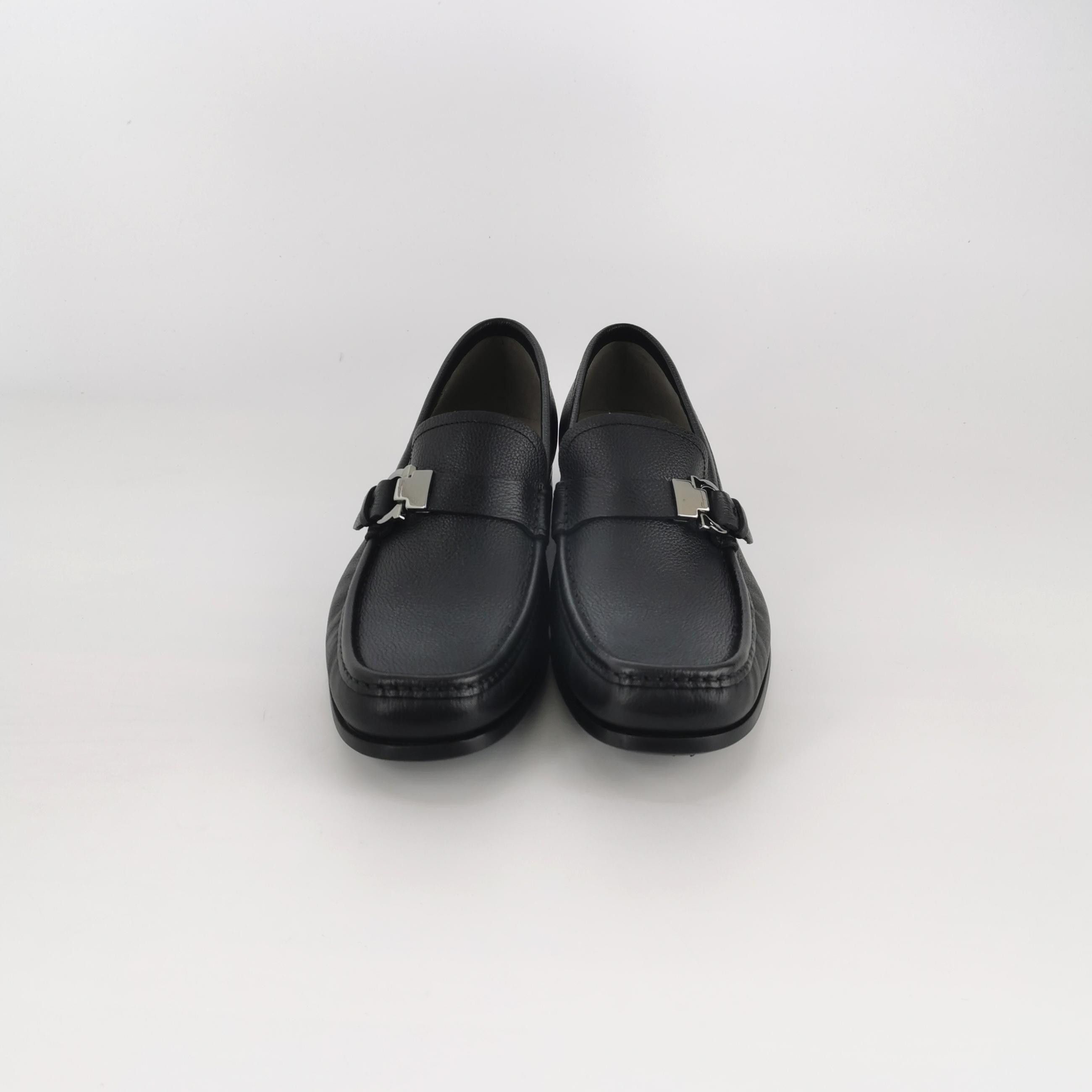 Salvatore Ferragamo Salvatore Ferragamo Gancini Pebbled Loafers US 7 Size US 7 / EU 40 - 4 Thumbnail