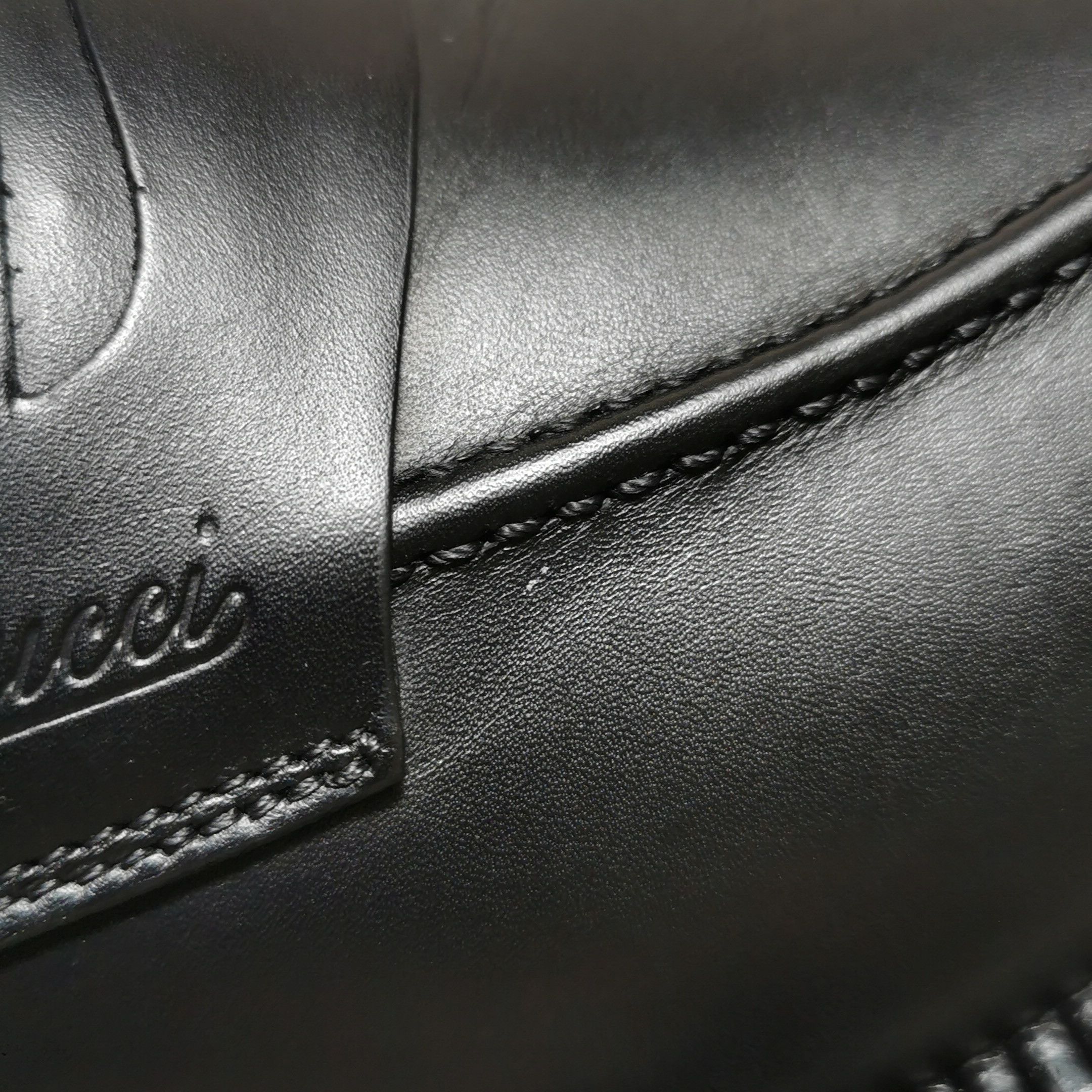 Gucci Gucci Black Leather Penny Loafers Size 41 Size US 8 / EU 41 - 8 Thumbnail