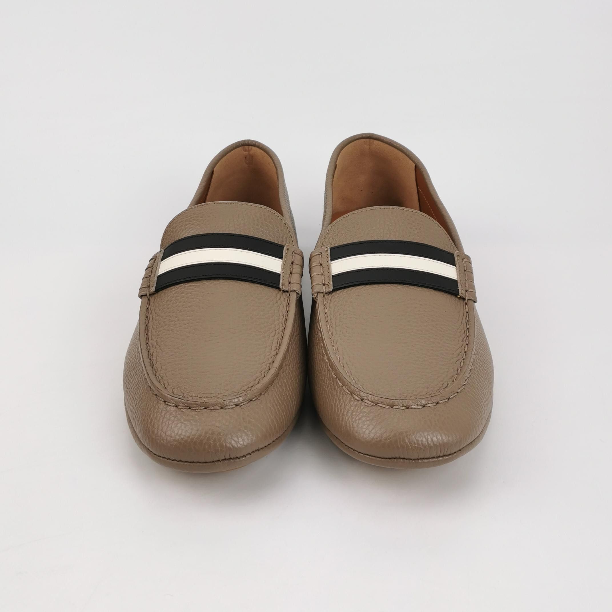 Bally Bally Striped Pebble Grain Driving Shoes 42 Size US 9 / EU 42 - 4 Thumbnail