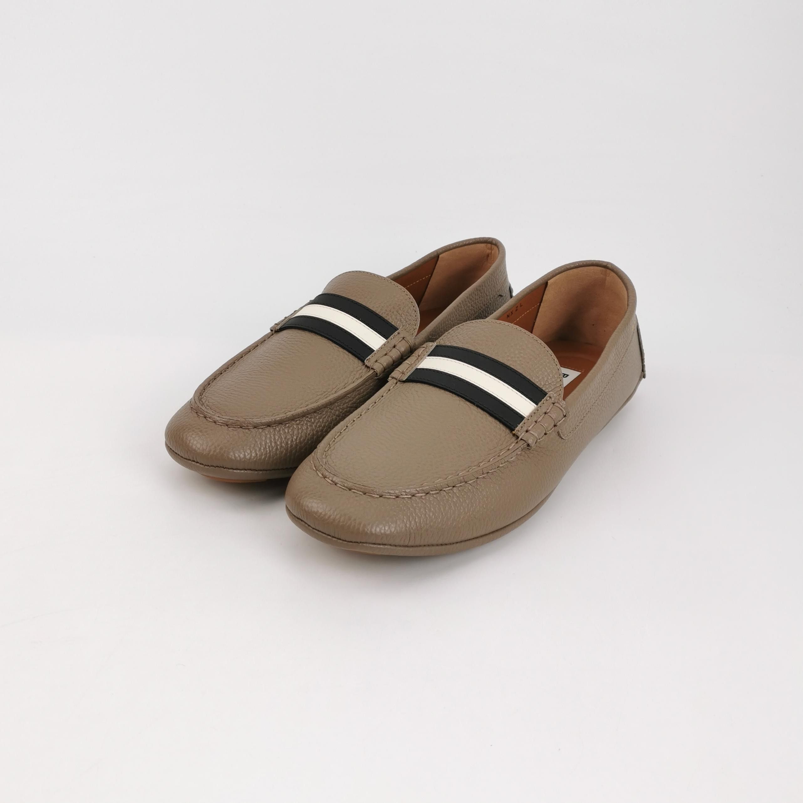 Bally Bally Striped Pebble Grain Driving Shoes 42 Size US 9 / EU 42 - 3 Thumbnail
