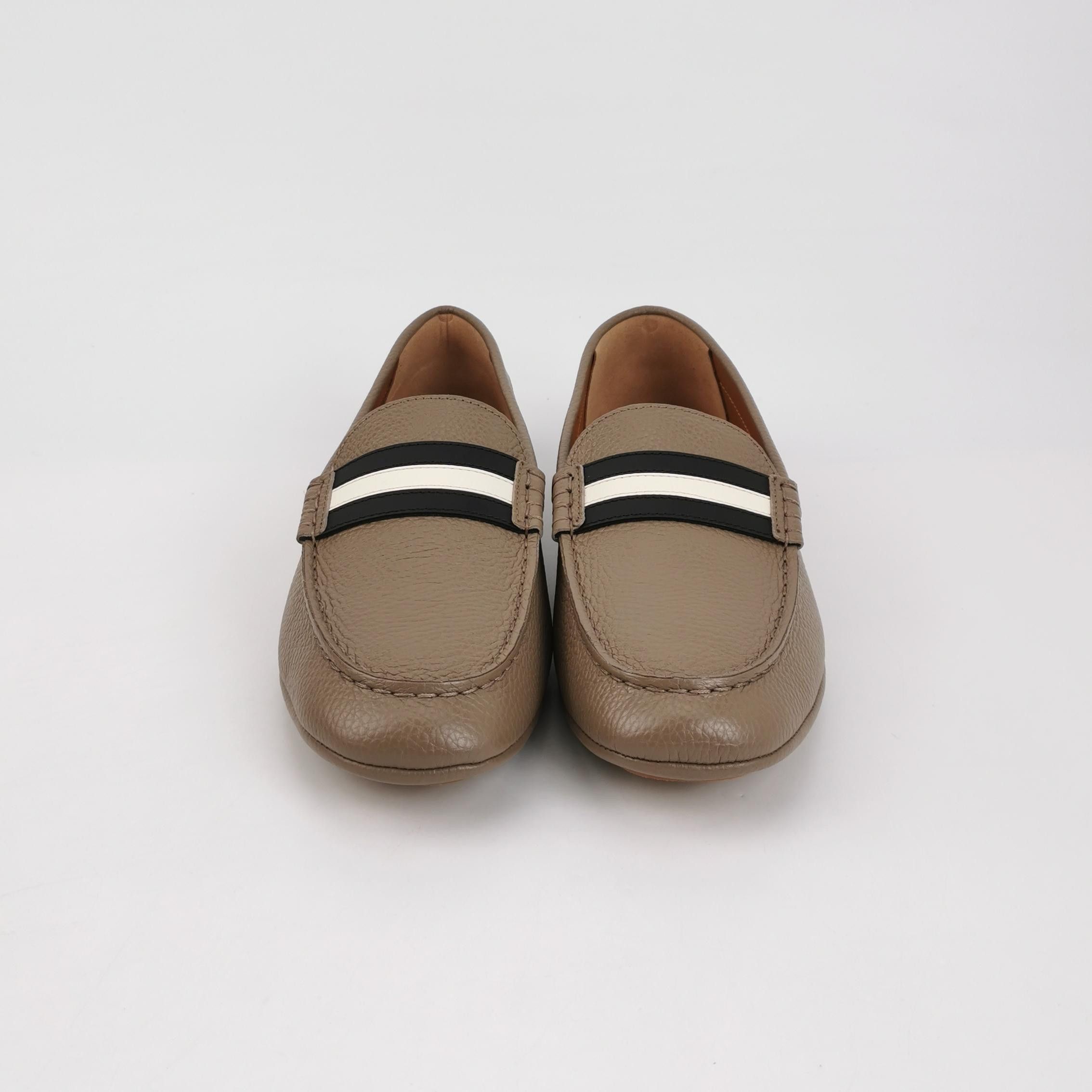 Bally Bally Stripe Logo Leather Loafers Size 40.5 Size US 7 / EU 40 - 4 Thumbnail