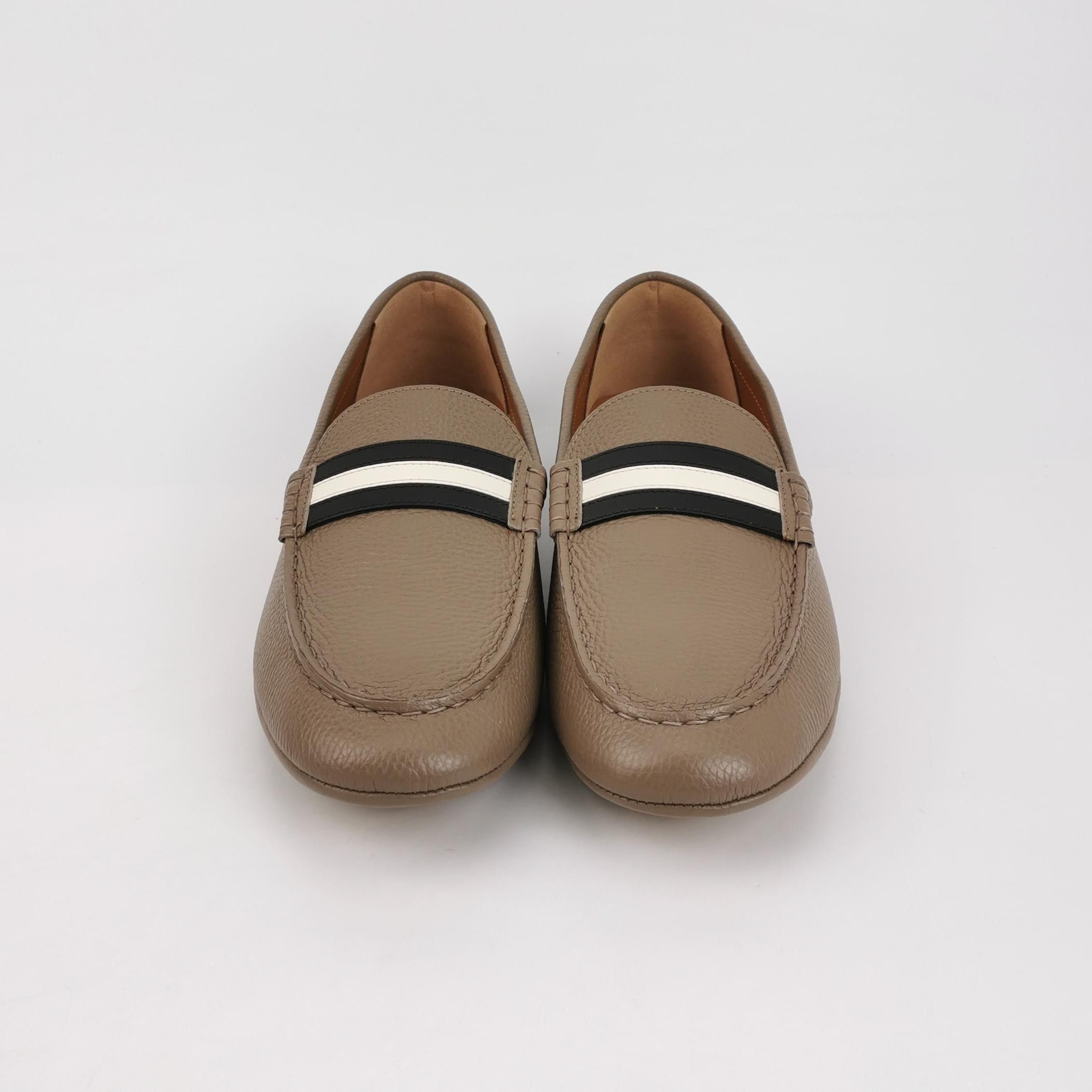 Bally Bally Karlos Striped Leather Driver Loafers 43 Size US 10 / EU 43 - 4 Thumbnail