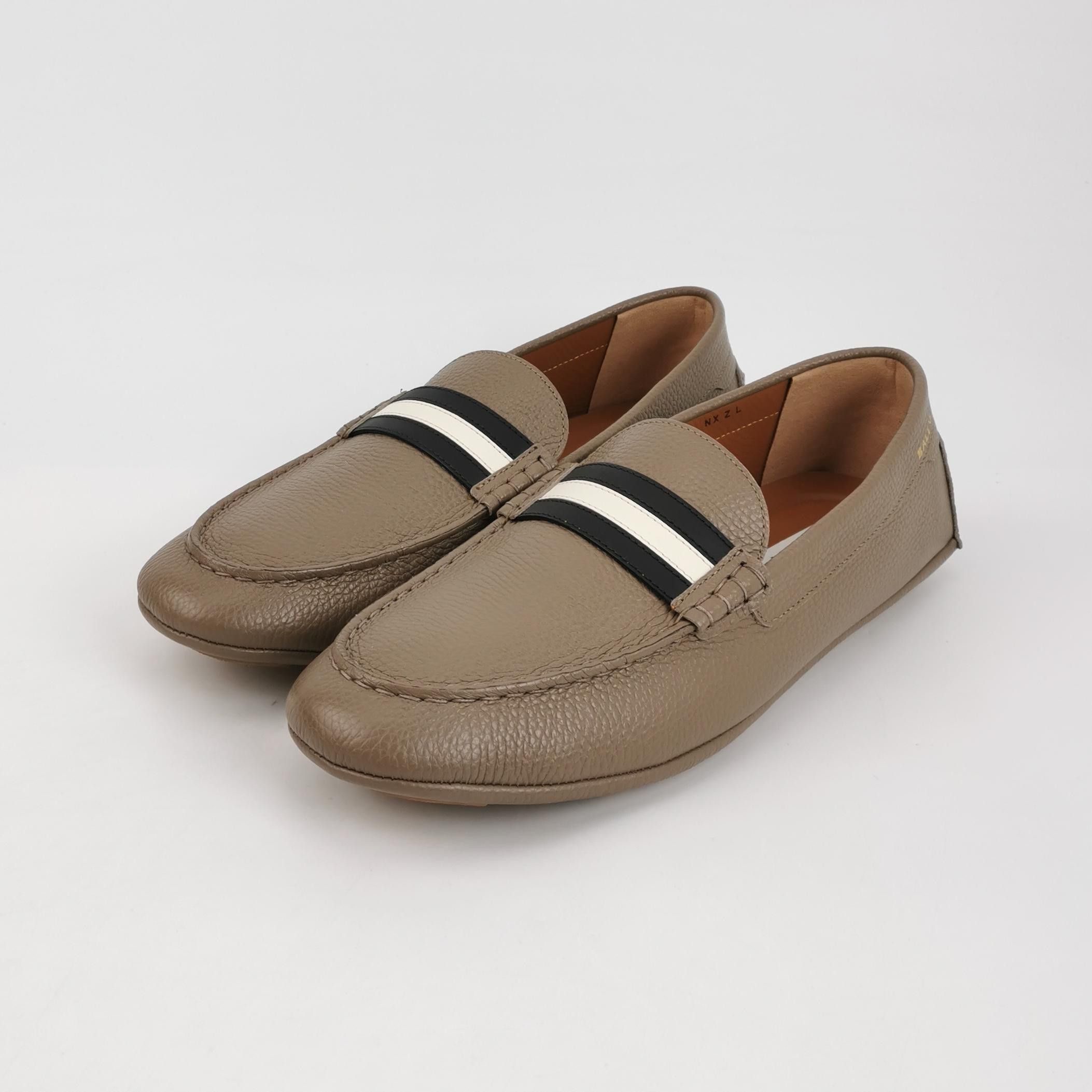 Bally Bally Karlos Striped Leather Driver Loafers 43 Size US 10 / EU 43 - 3 Thumbnail