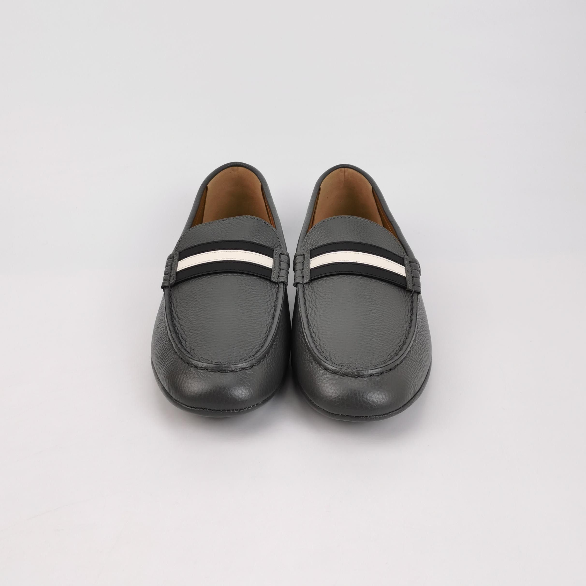 Bally Bally Striped Grained Leather Loafers 43 Size US 10 / EU 43 - 4 Thumbnail