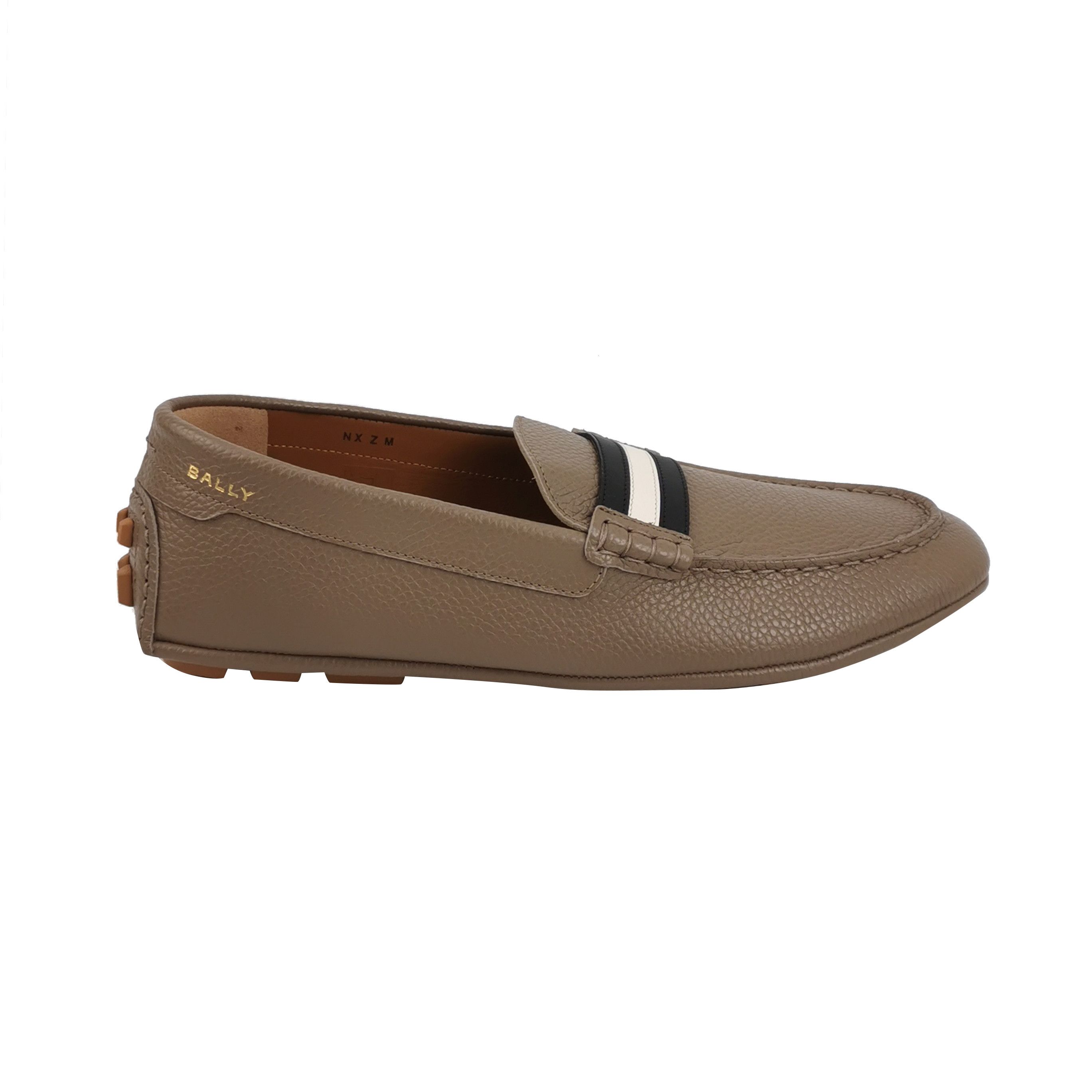 Bally Bally Striped Pebble Grain Leather Loafers EU 42 Size US 9 / EU 42 - 2 Thumbnail