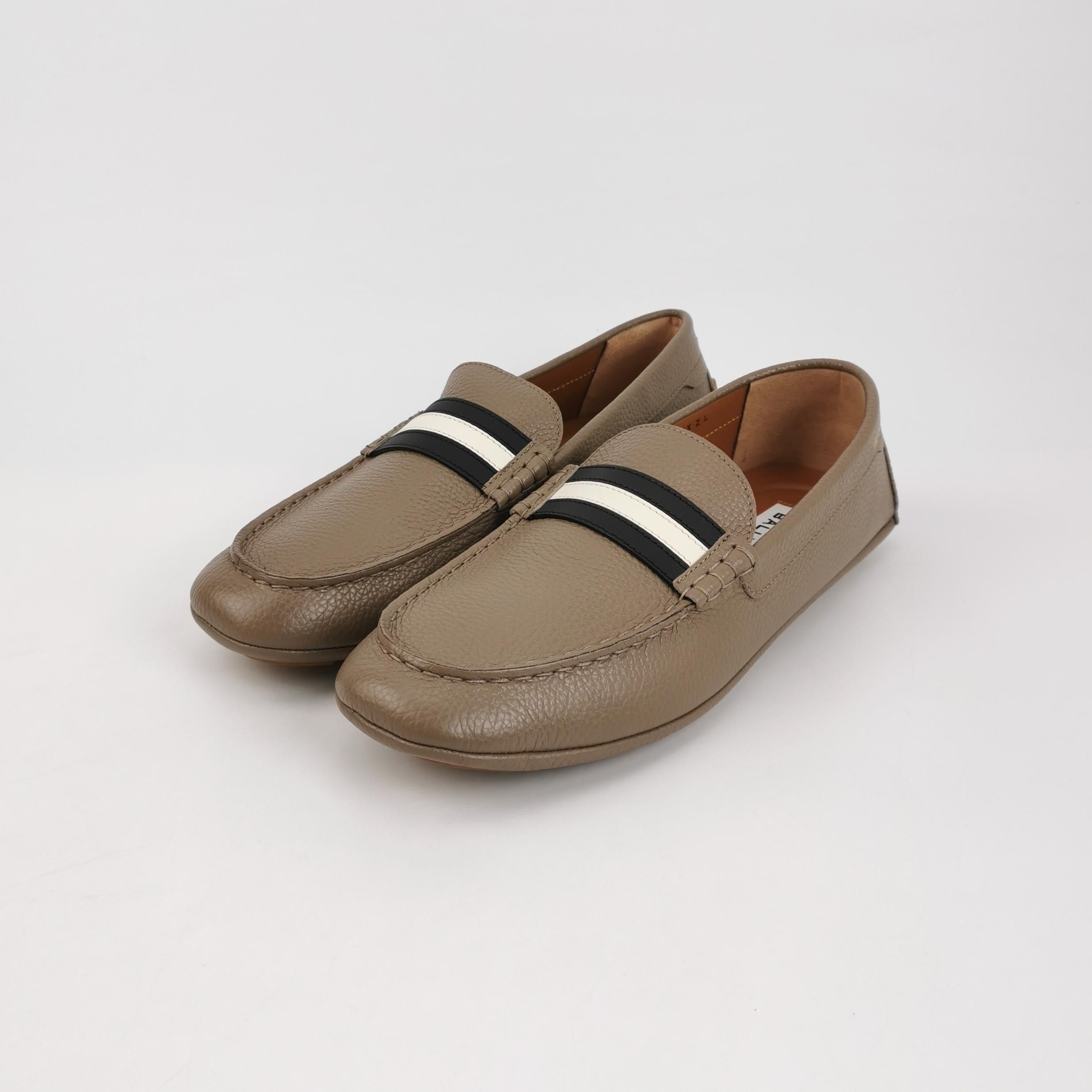 Bally Bally Striped Grained Leather Loafers Size 42 Size US 9 / EU 42 - 3 Thumbnail