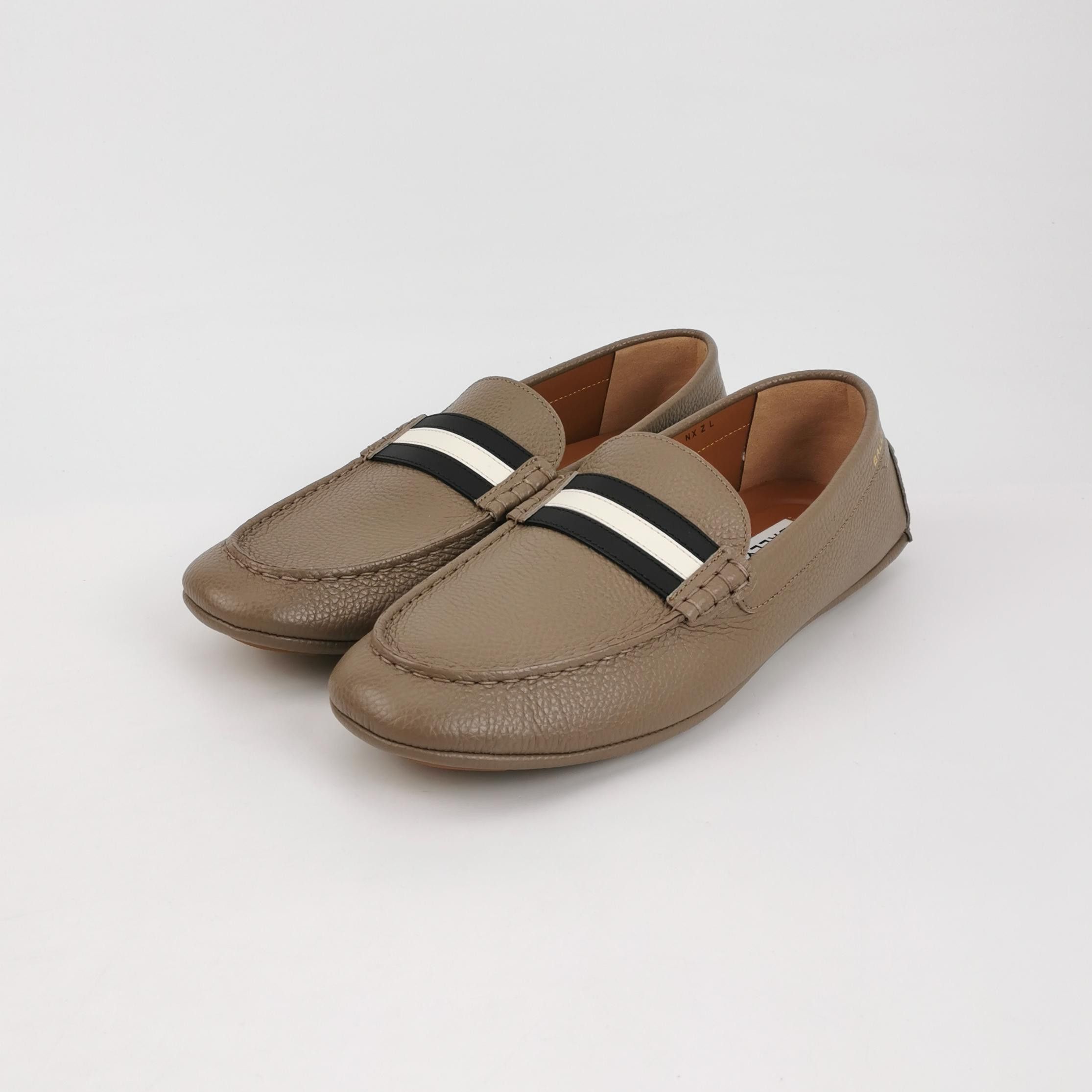 Bally Bally Striped Pebble Grain Loafers Size 42 Size US 9 / EU 42 - 3 Thumbnail