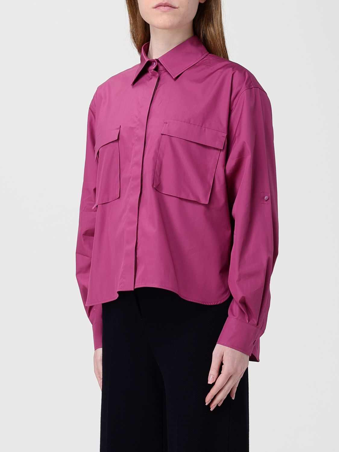 Max Mara Max Mara Shirt Woman Fuchsia Size M / US 6-8 / IT 42-44 - 4 Thumbnail