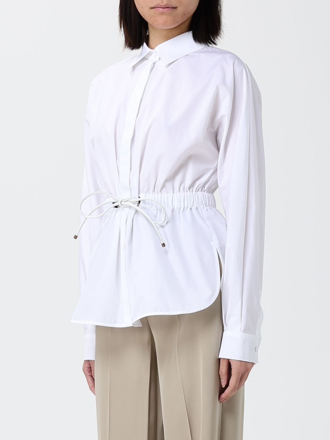Max Mara Max Mara Shirt Woman White Size M / US 6-8 / IT 42-44 - 4 Thumbnail
