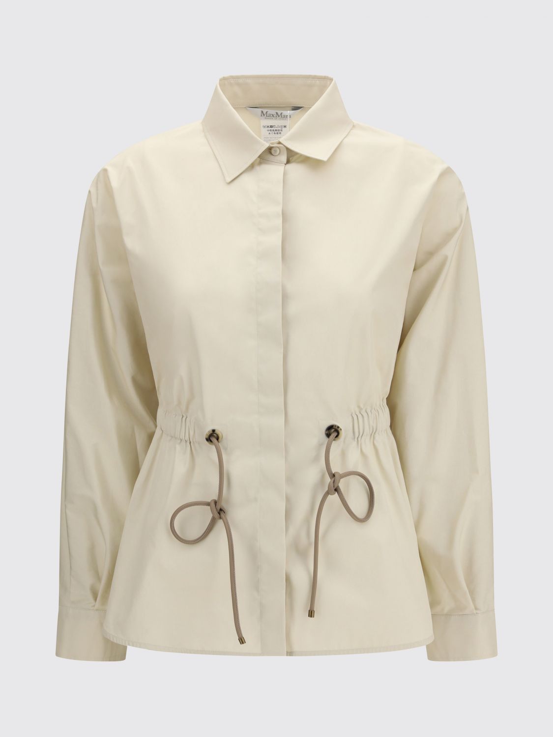 Max Mara Max Mara Shirt Woman Beige Size M / US 6-8 / IT 42-44 - 2 Thumbnail