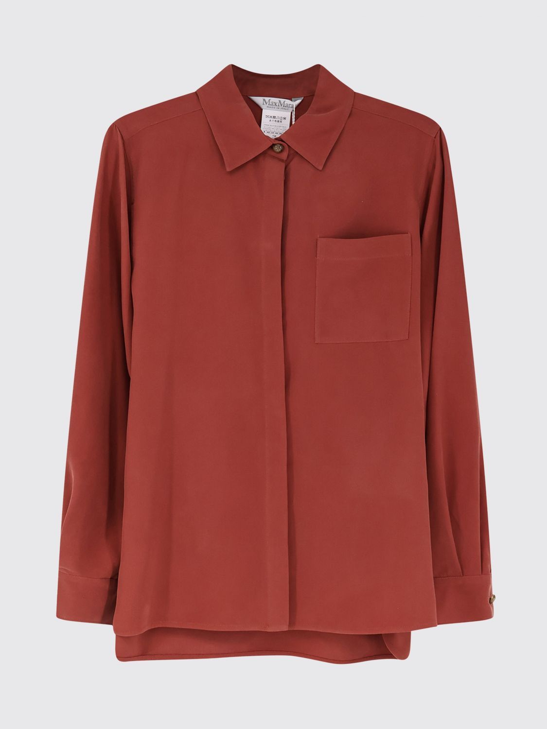 Max Mara Max Mara Shirt Woman Clay Color Size M / US 6-8 / IT 42-44 - 2 Thumbnail