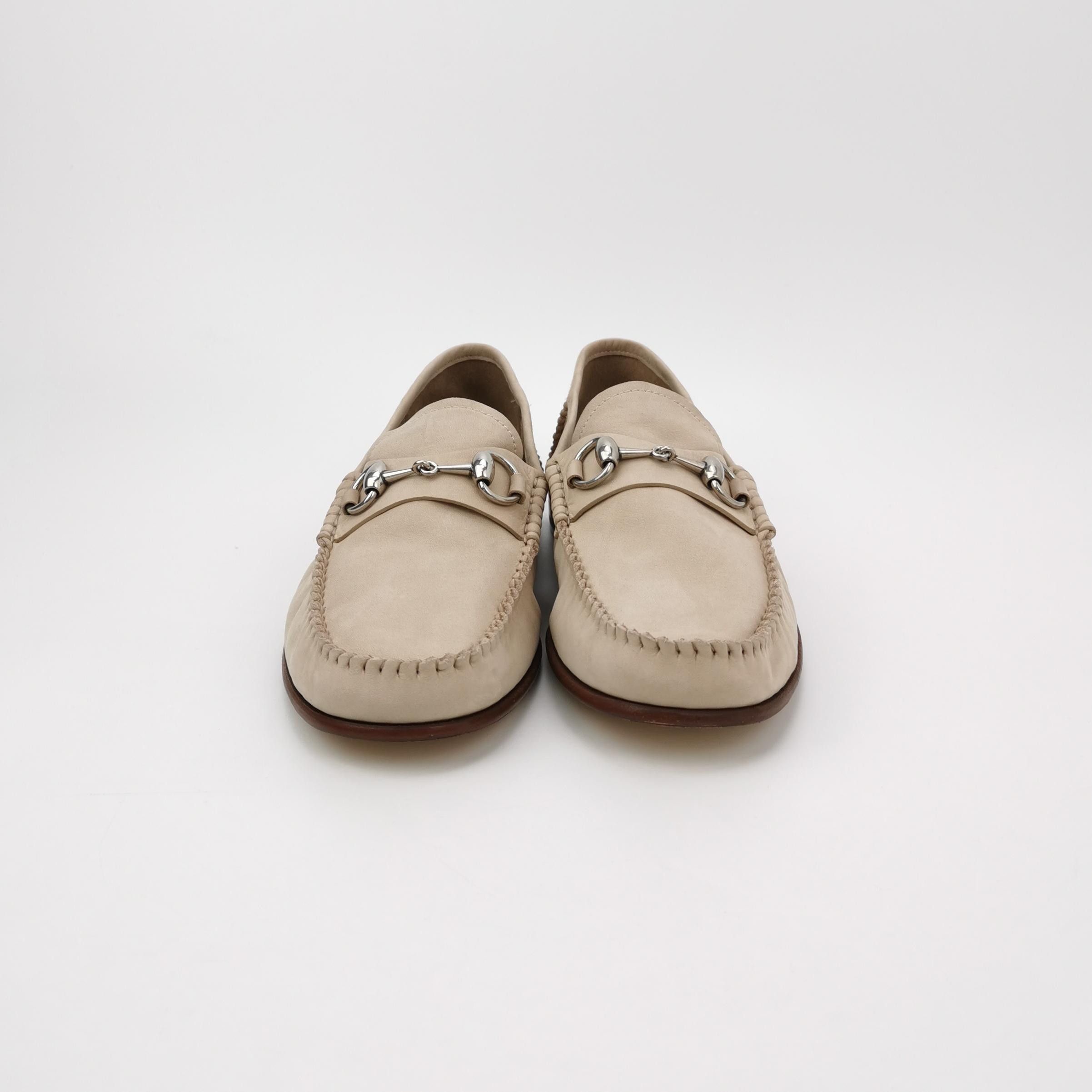 Gucci Gucci Beige Suede Horsebit Loafers US 7 Size US 7 / EU 40 - 4 Thumbnail