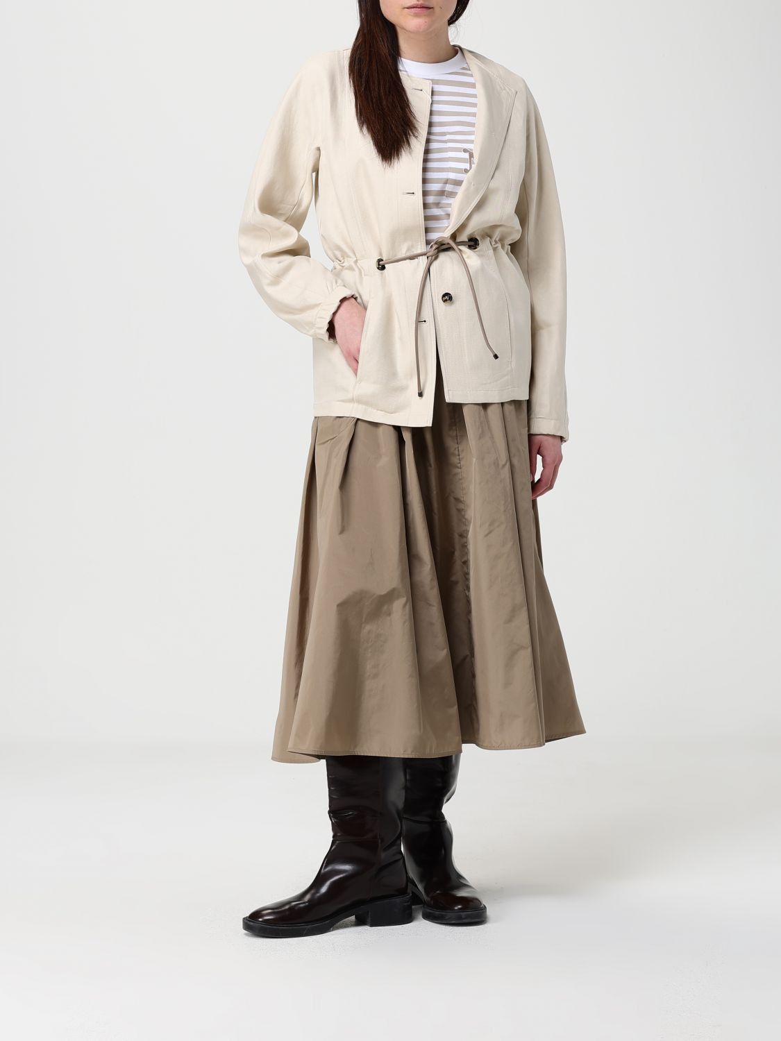 Max Mara Max Mara Jacket Woman Beige Size M / US 6-8 / IT 42-44 - 2 Thumbnail