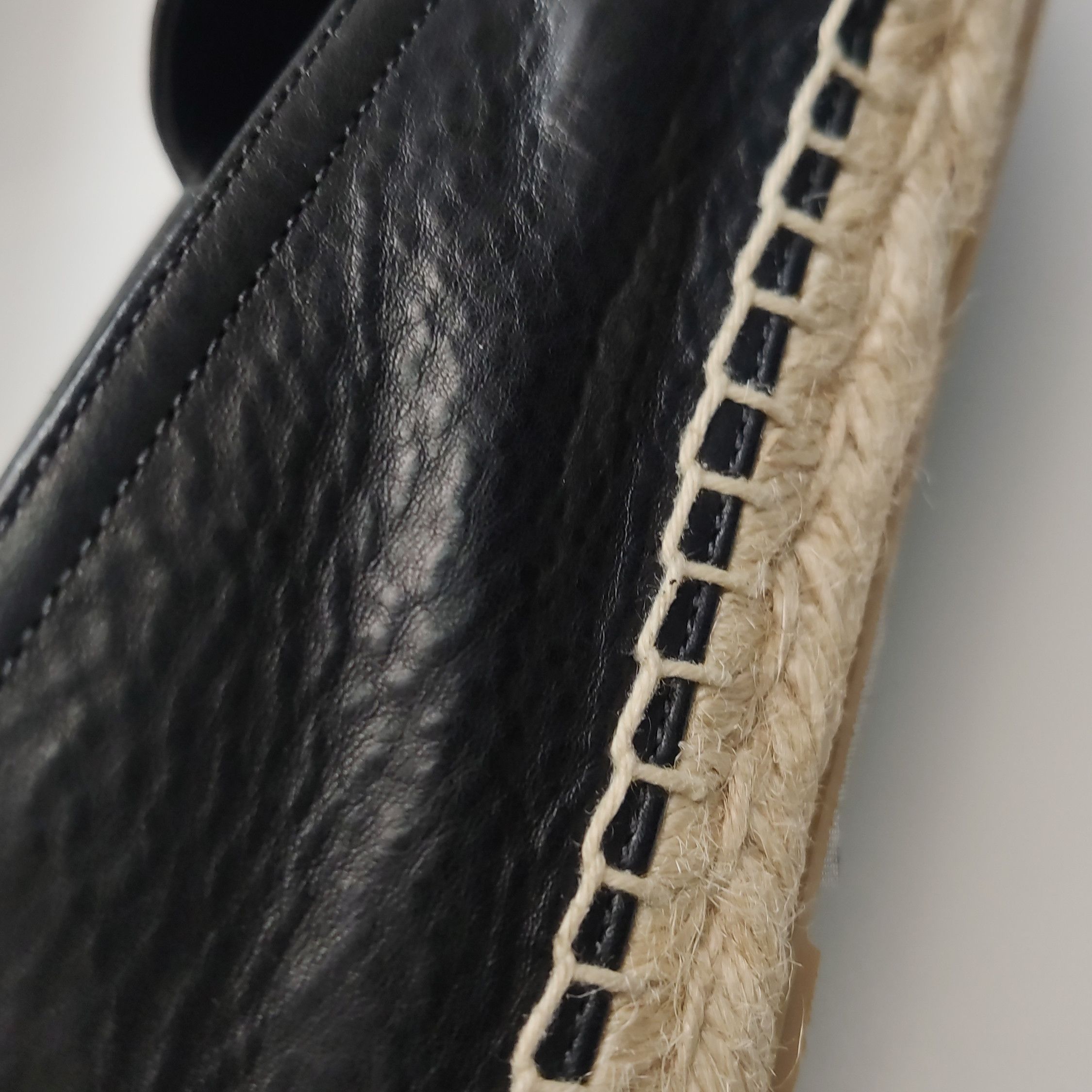 Saint Laurent Paris Saint Laurent Logo Leather Espadrilles 40 Size US 7 / EU 40 - 11 Thumbnail