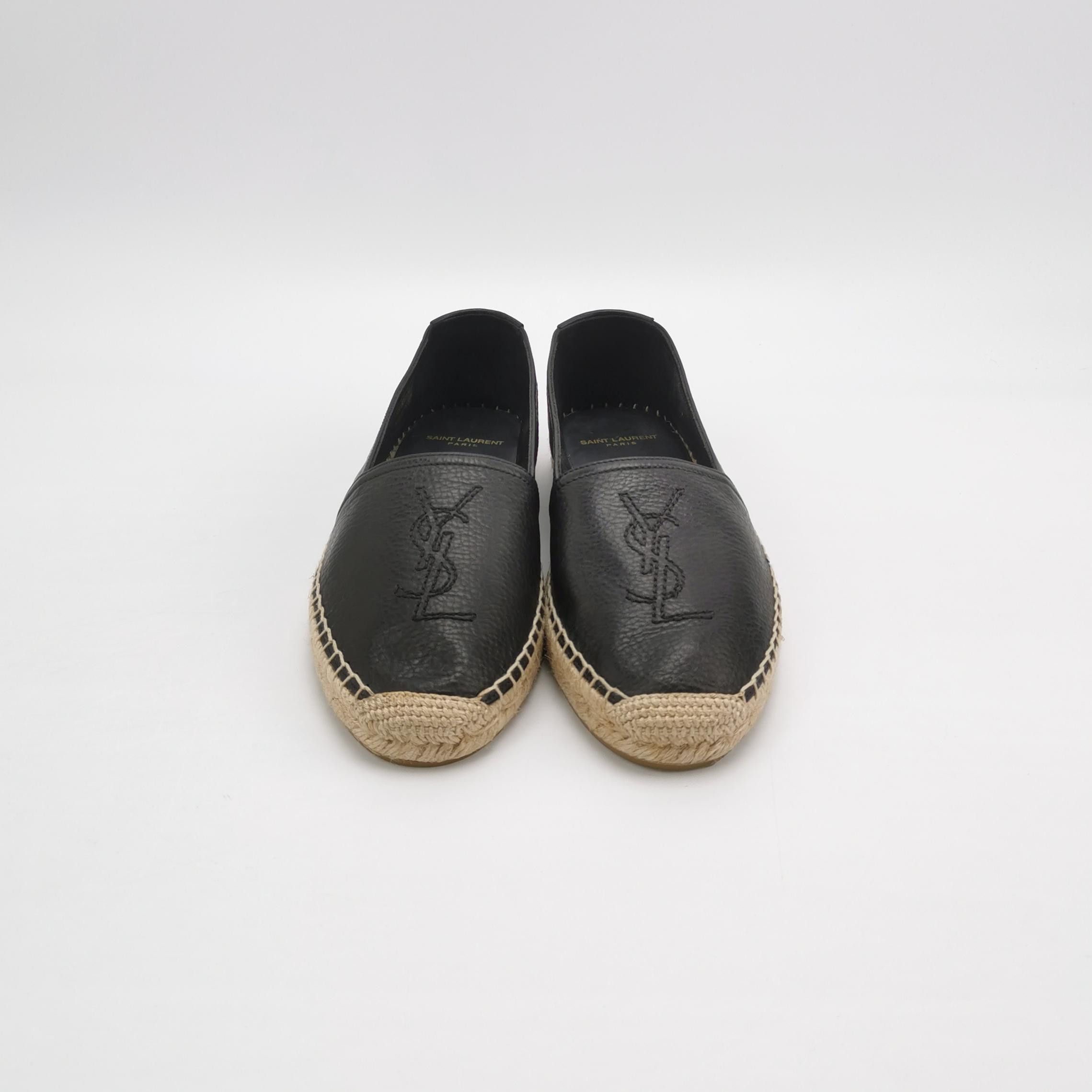 Saint Laurent Paris Saint Laurent Logo Leather Espadrilles 40 Size US 7 / EU 40 - 4 Thumbnail