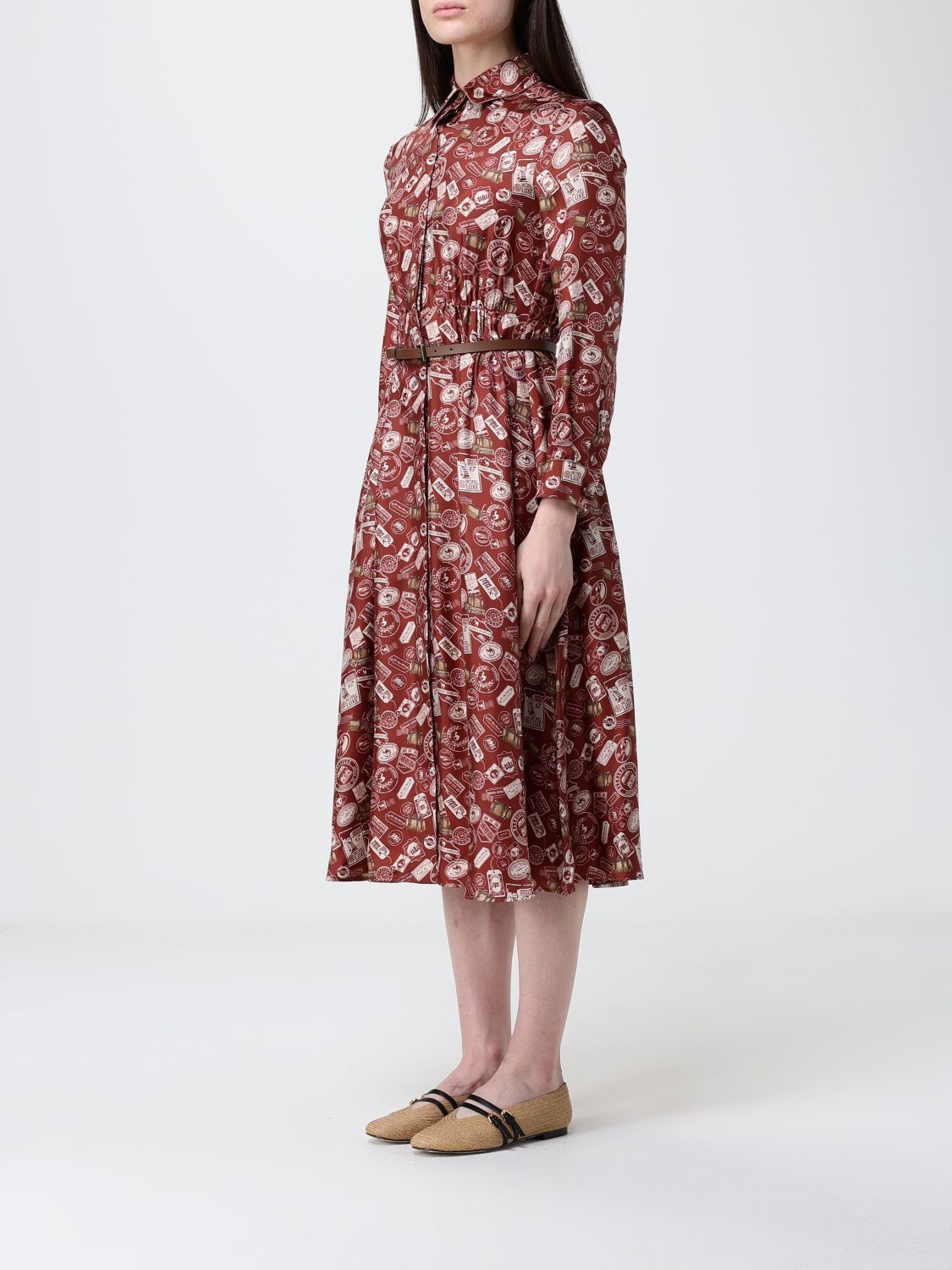 Max Mara Max Mara Dress Woman Red Size M / US 6-8 / IT 42-44 - 3 Thumbnail