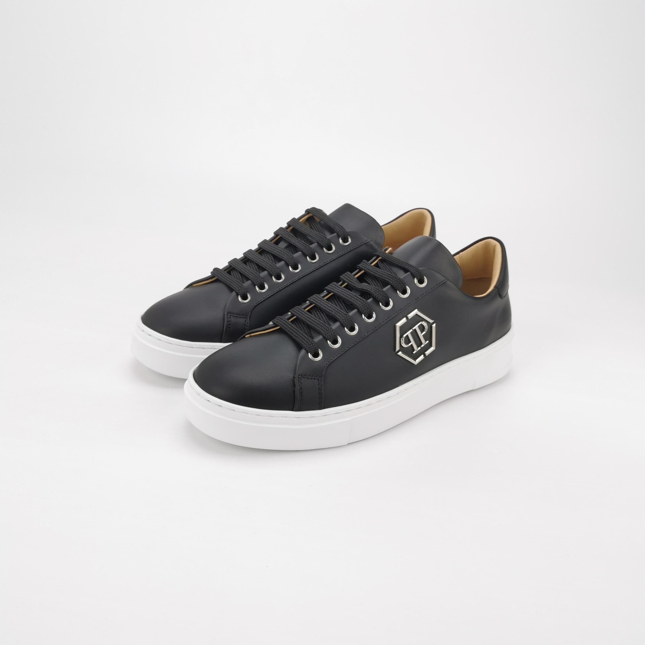 Philipp Plein Philipp Plein Hexagon Logo Leather Sneakers 41 Size US 8 / EU 41 - 3 Thumbnail