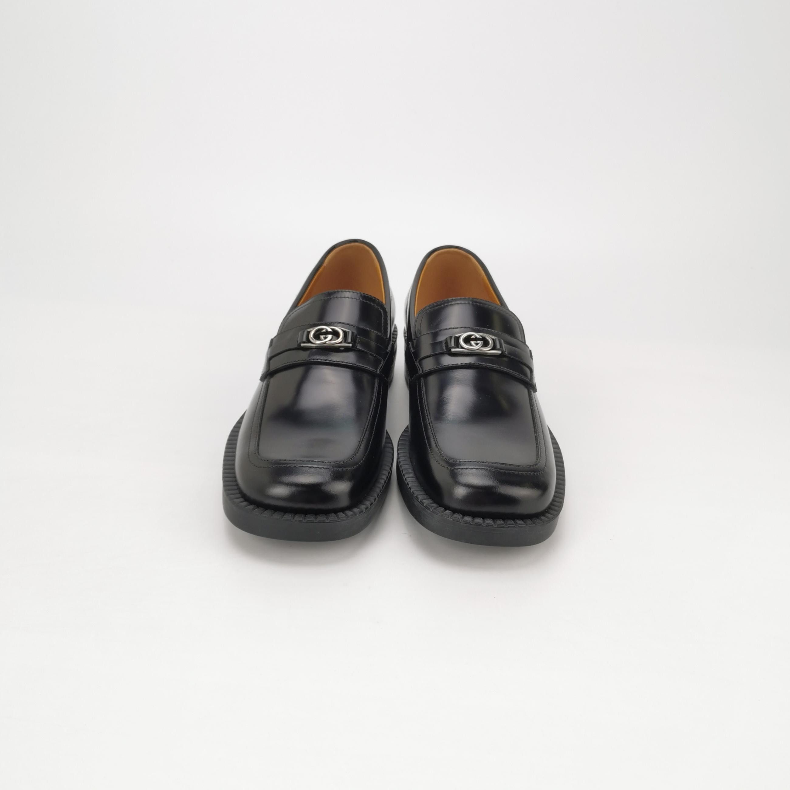 Gucci Gucci Interlocking G Leather Loafers EU 39.5 Size US 6 / EU 39 - 4 Thumbnail