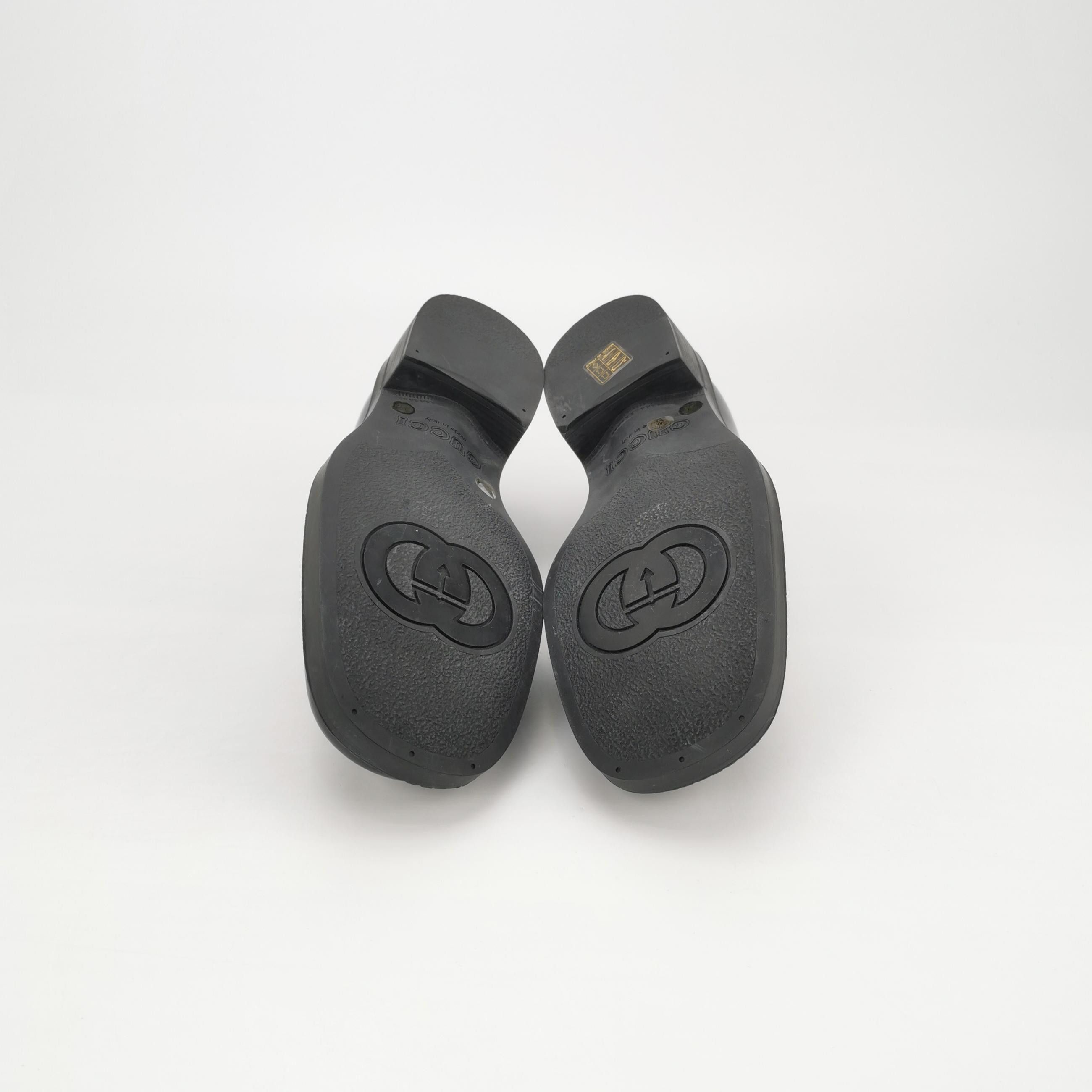 Gucci Gucci Interlocking G Leather Loafers EU 39.5 Size US 6 / EU 39 - 6 Thumbnail