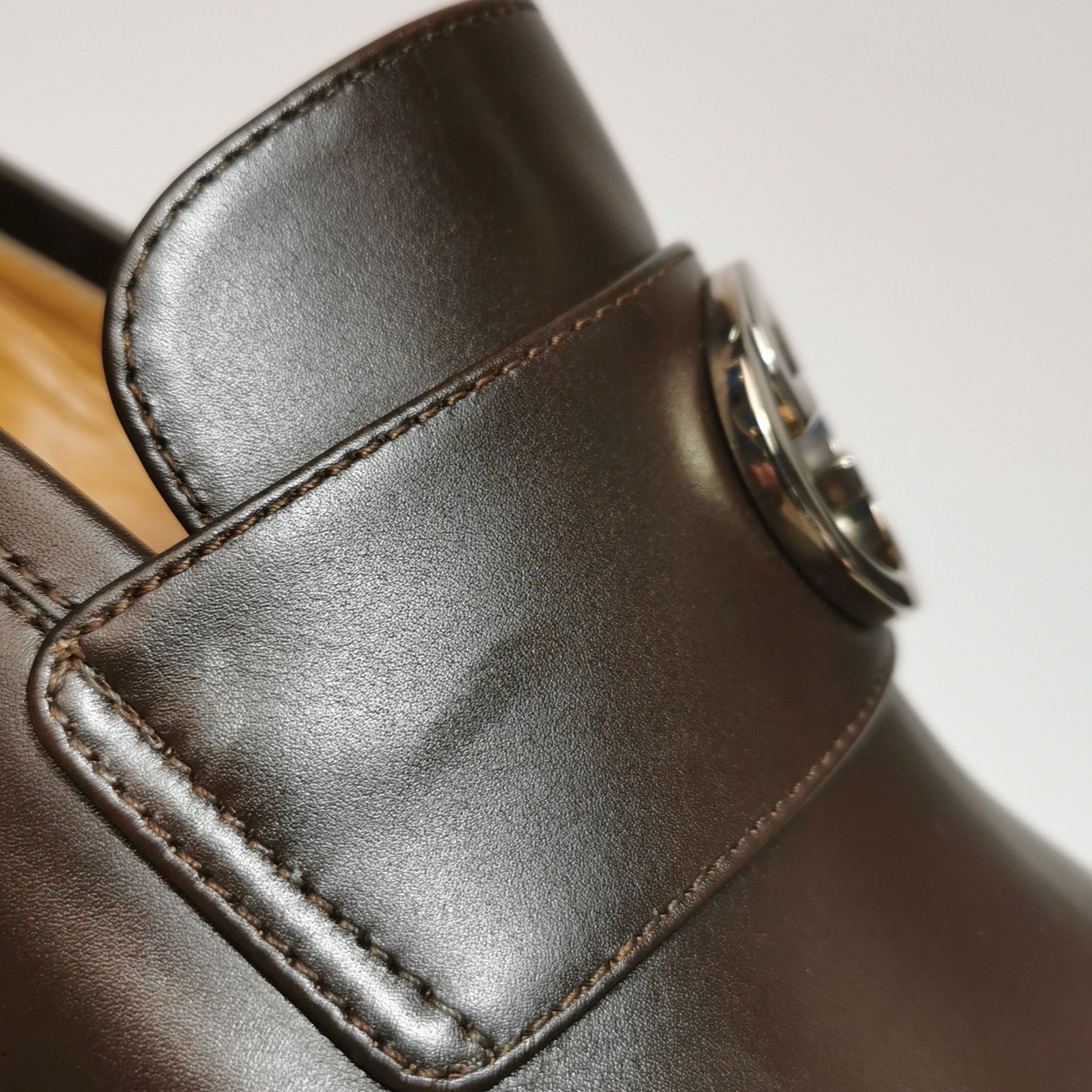 Gucci Gucci Interlocking G Leather Loafers Size 7 Size US 7 / EU 40 - 9 Thumbnail