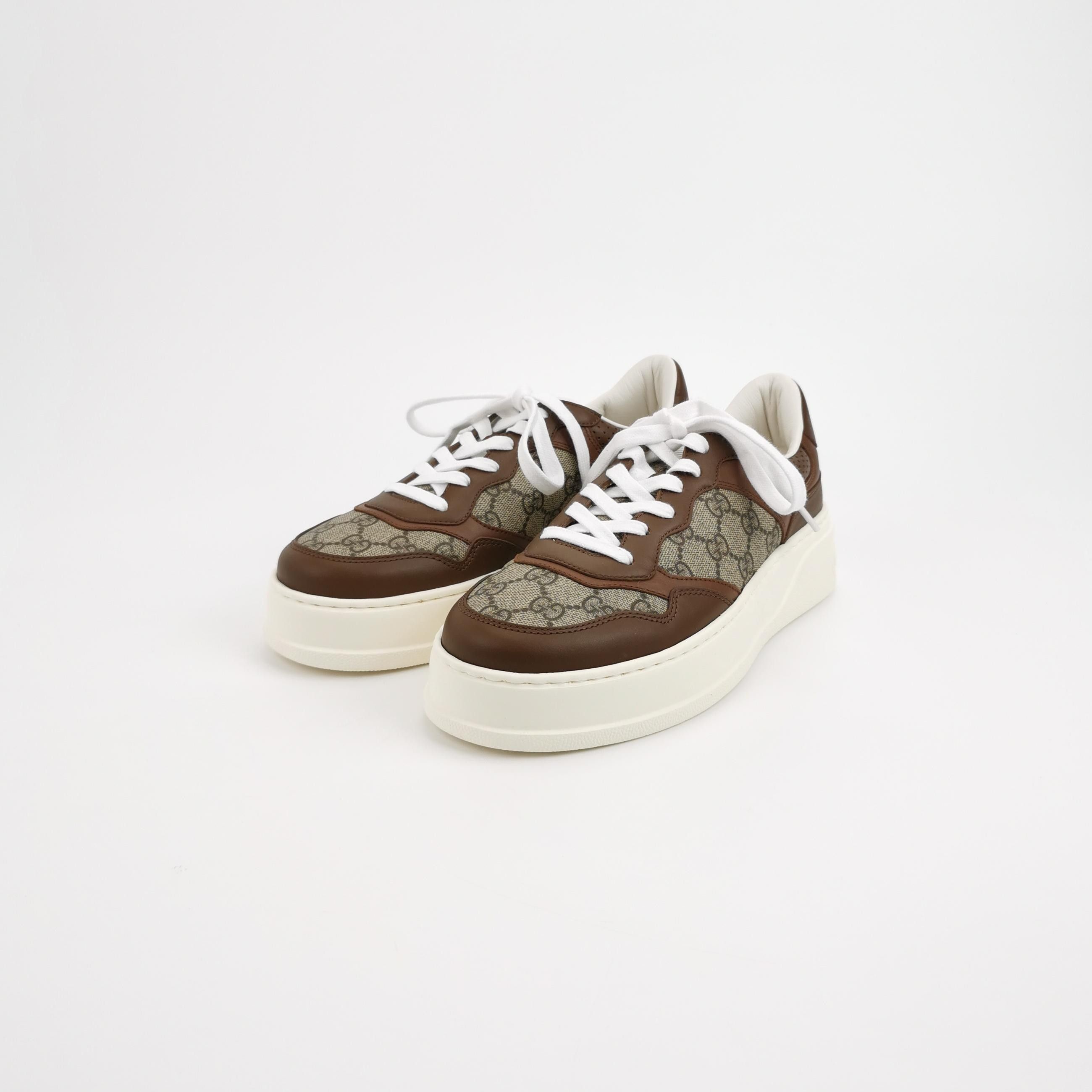 Gucci Gucci GG Monogram Leather Sneakers 7.5 Size US 8 / EU 41 - 3 Thumbnail
