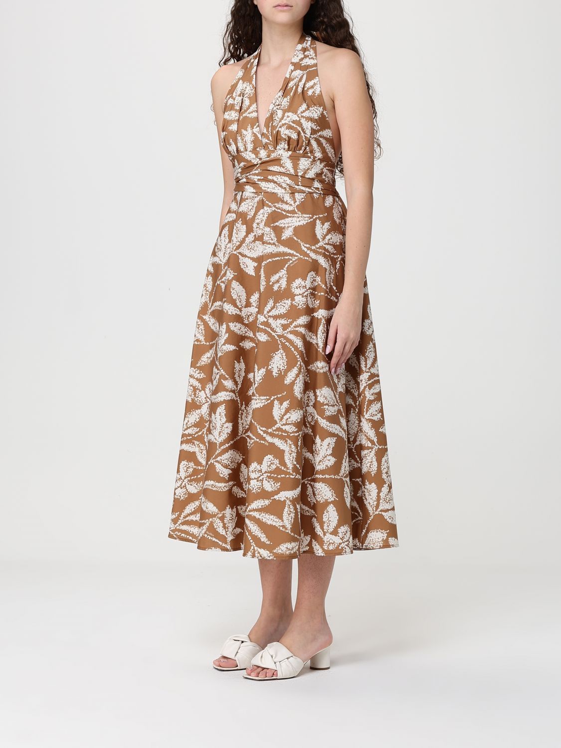 Max Mara Max Mara Dress Woman Brown Size M / US 6-8 / IT 42-44 - 3 Thumbnail