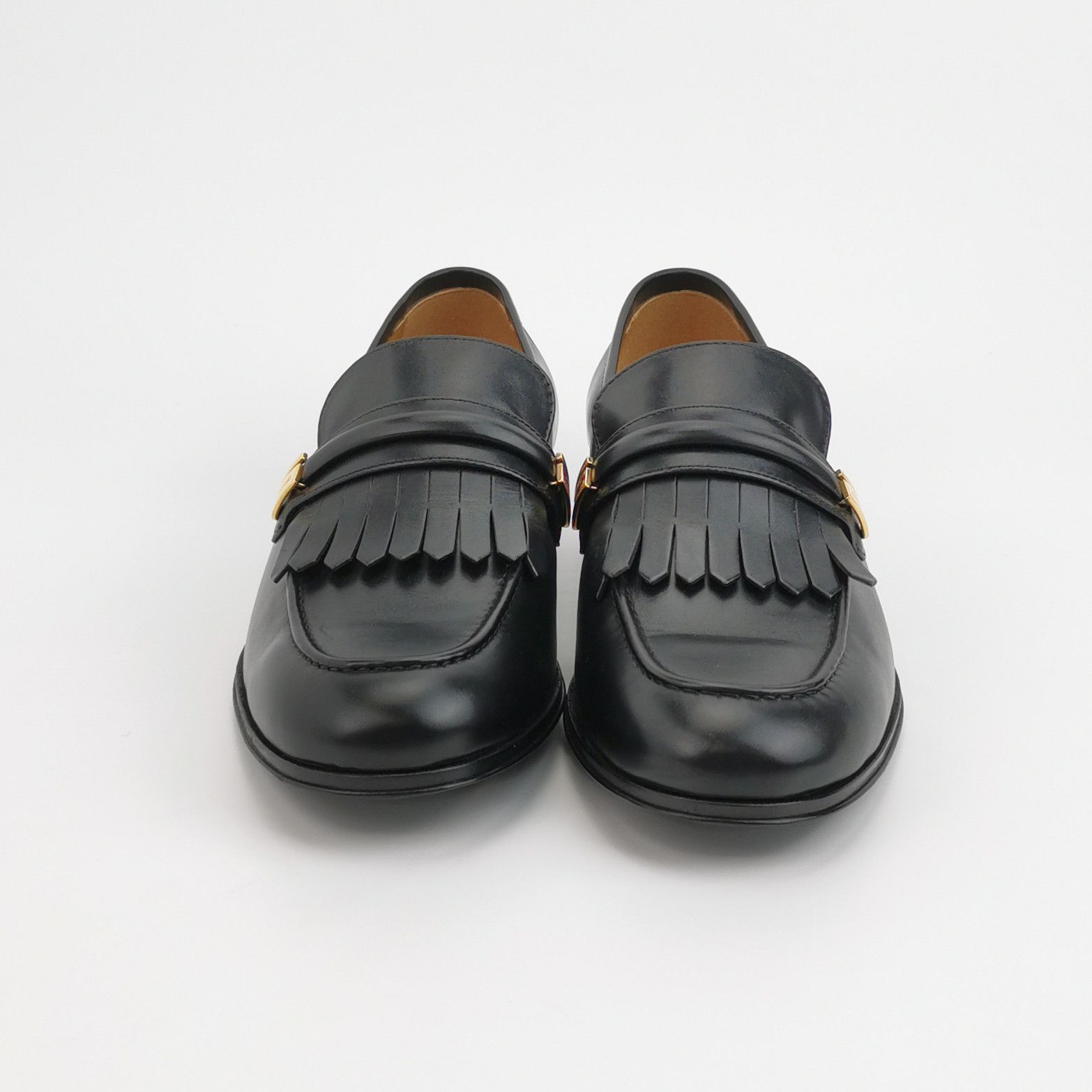 Gucci Gucci Fringed Leather G Logo Loafers EU 39.5 Size US 6 / EU 39 - 4 Thumbnail